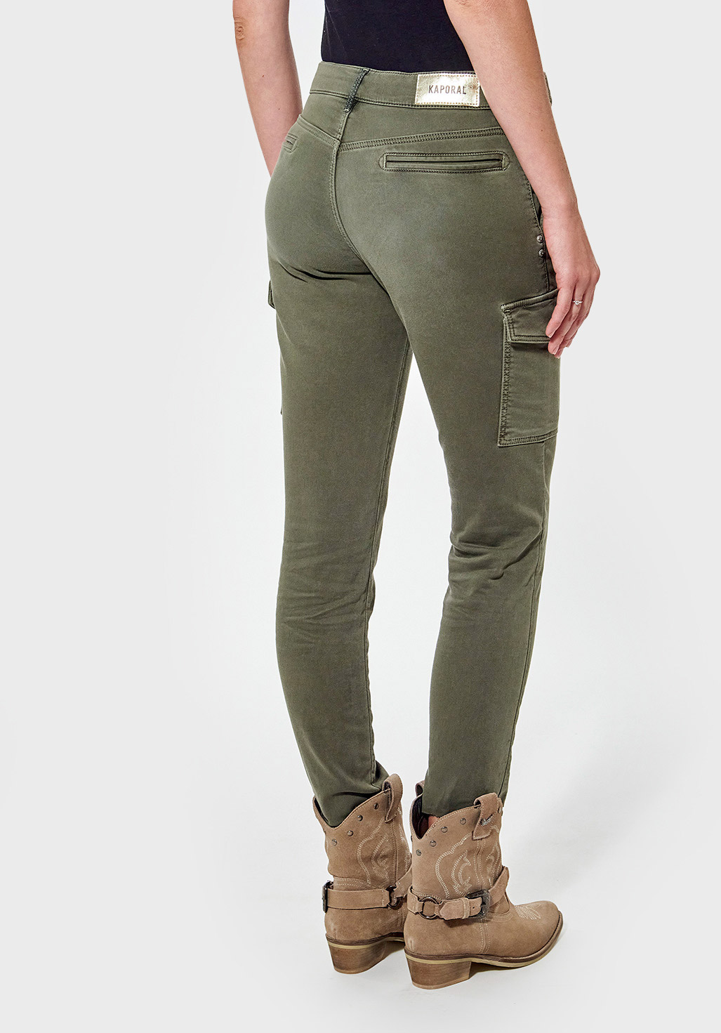 Jean cargo kaki hotsell femme