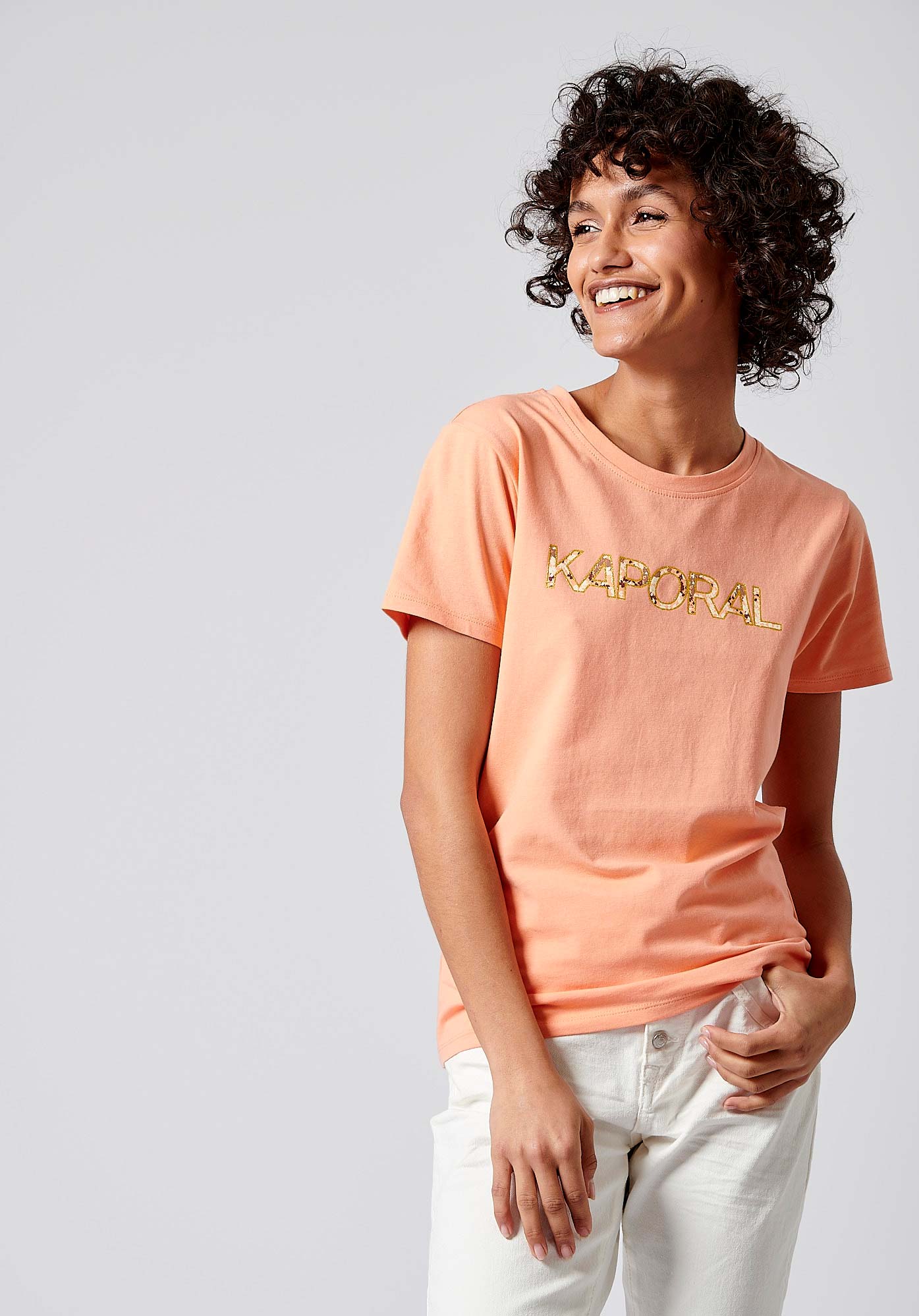 T shirt corail femme cheap