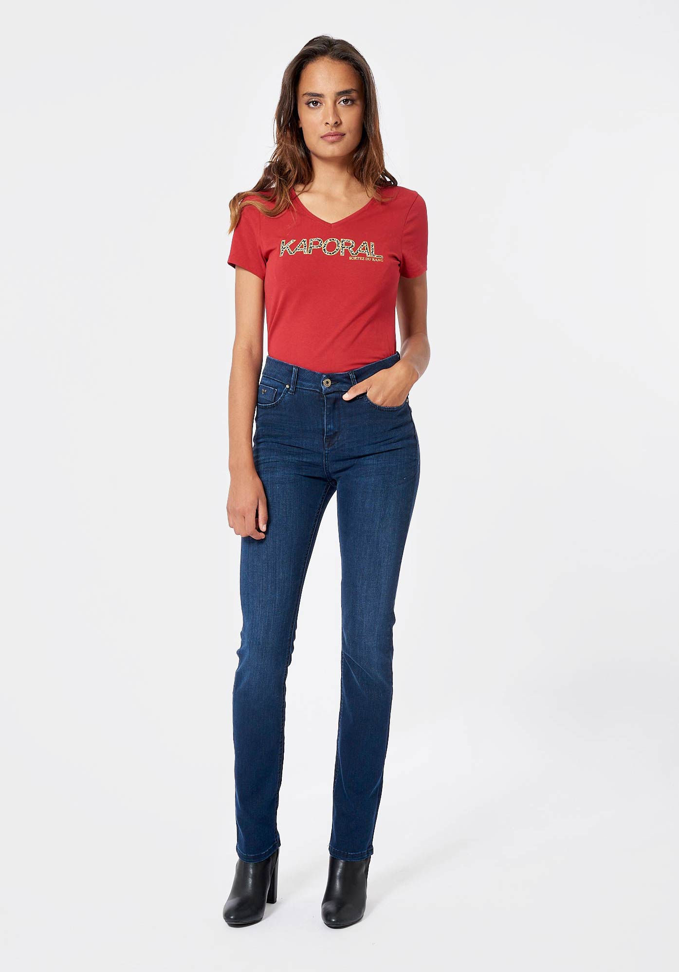 Jean demi sales slim kaporal