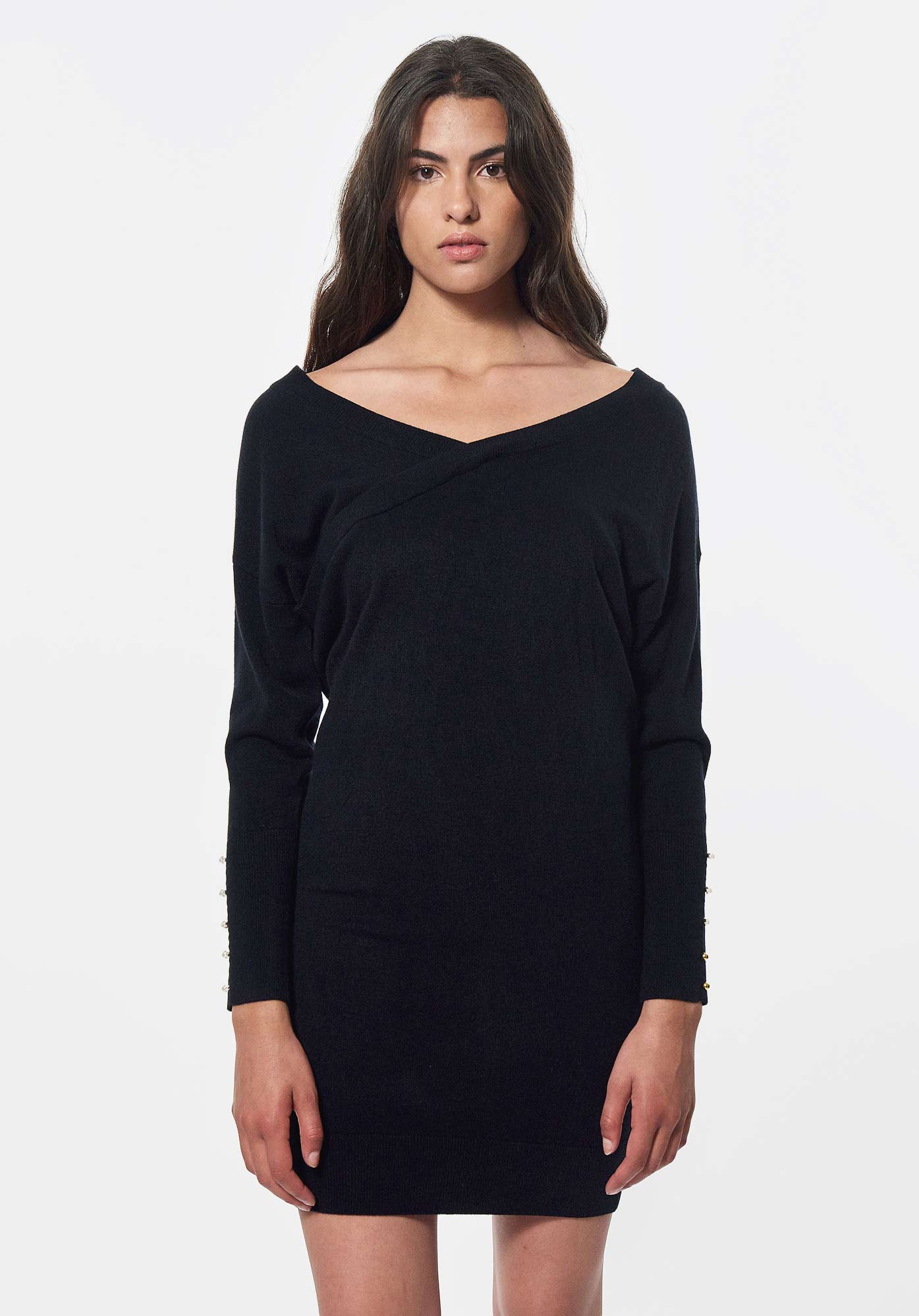Robe moulante noire Femme Fleg Kaporal