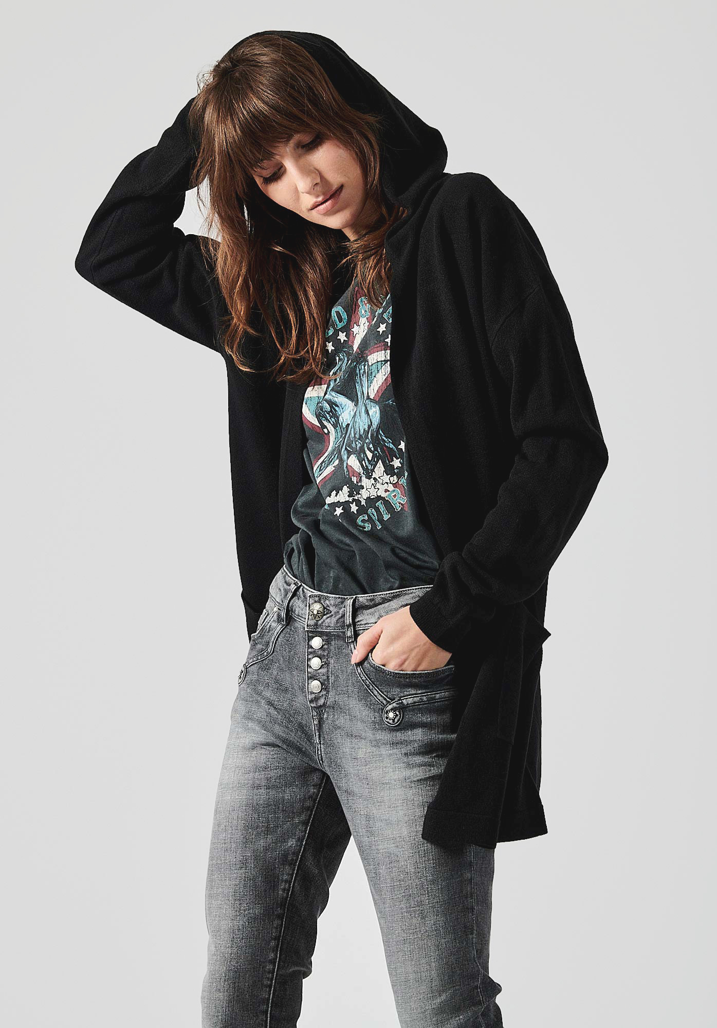 Gilet noir Femme Foley Kaporal