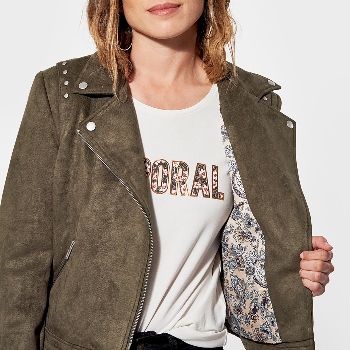 Veste kaporal kaki 2025 femme