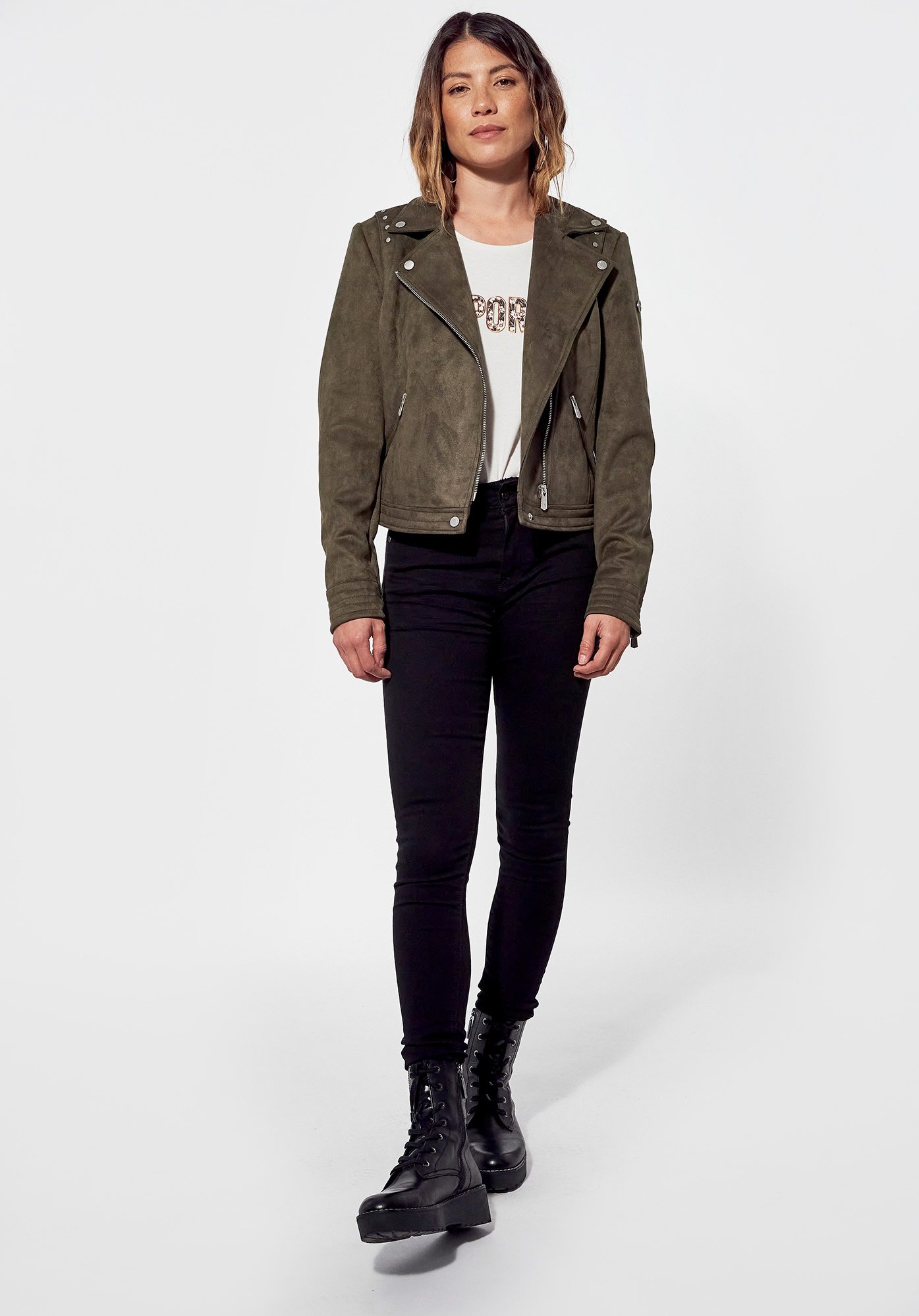 Veste kaporal store kaki femme