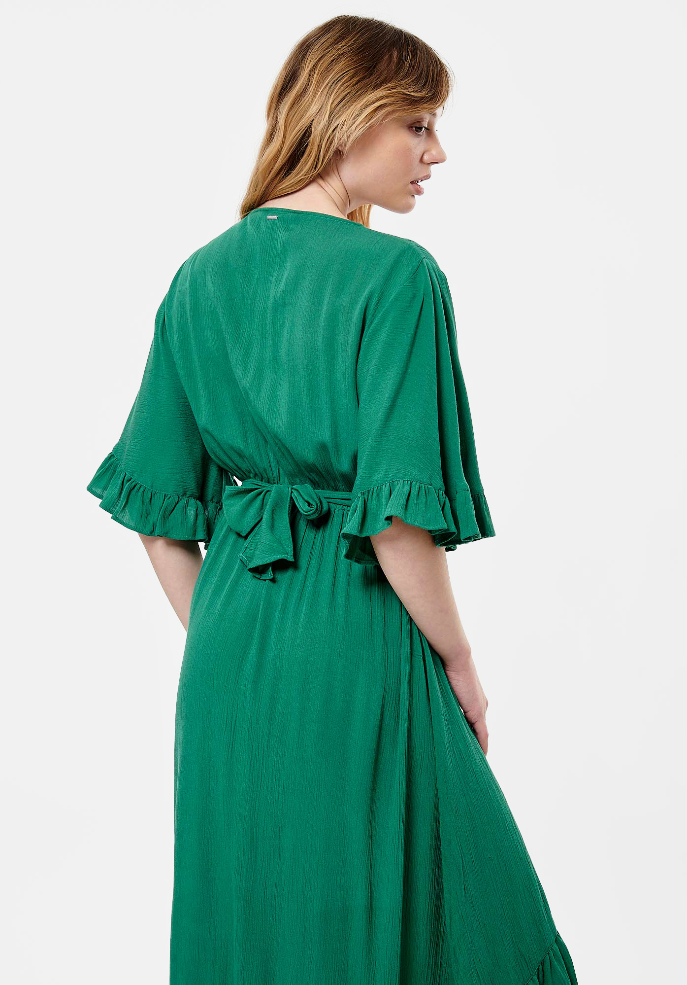 Robe longue verte Femme Gong Kaporal