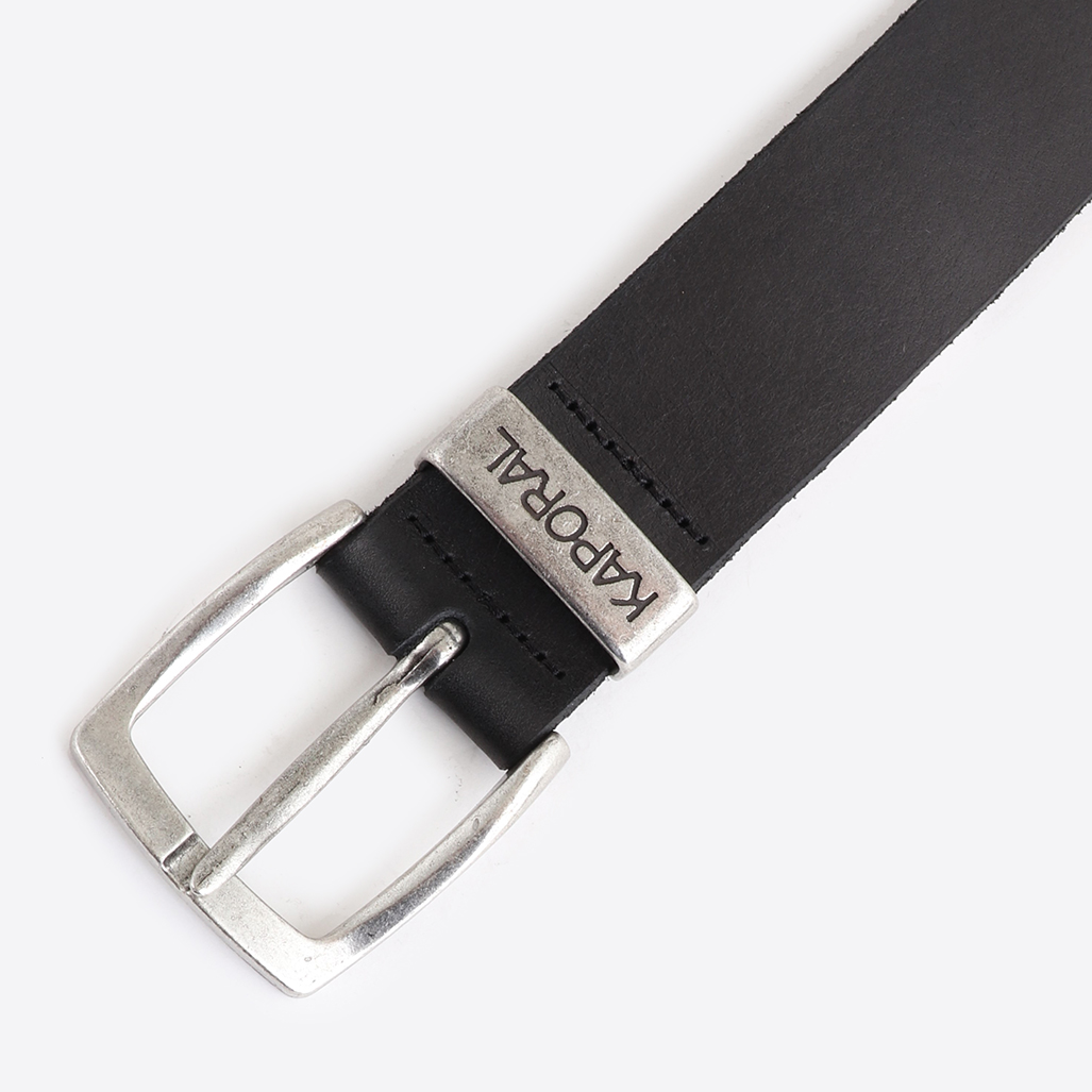 Ceinture en cuir noir Homme Hedas Kaporal