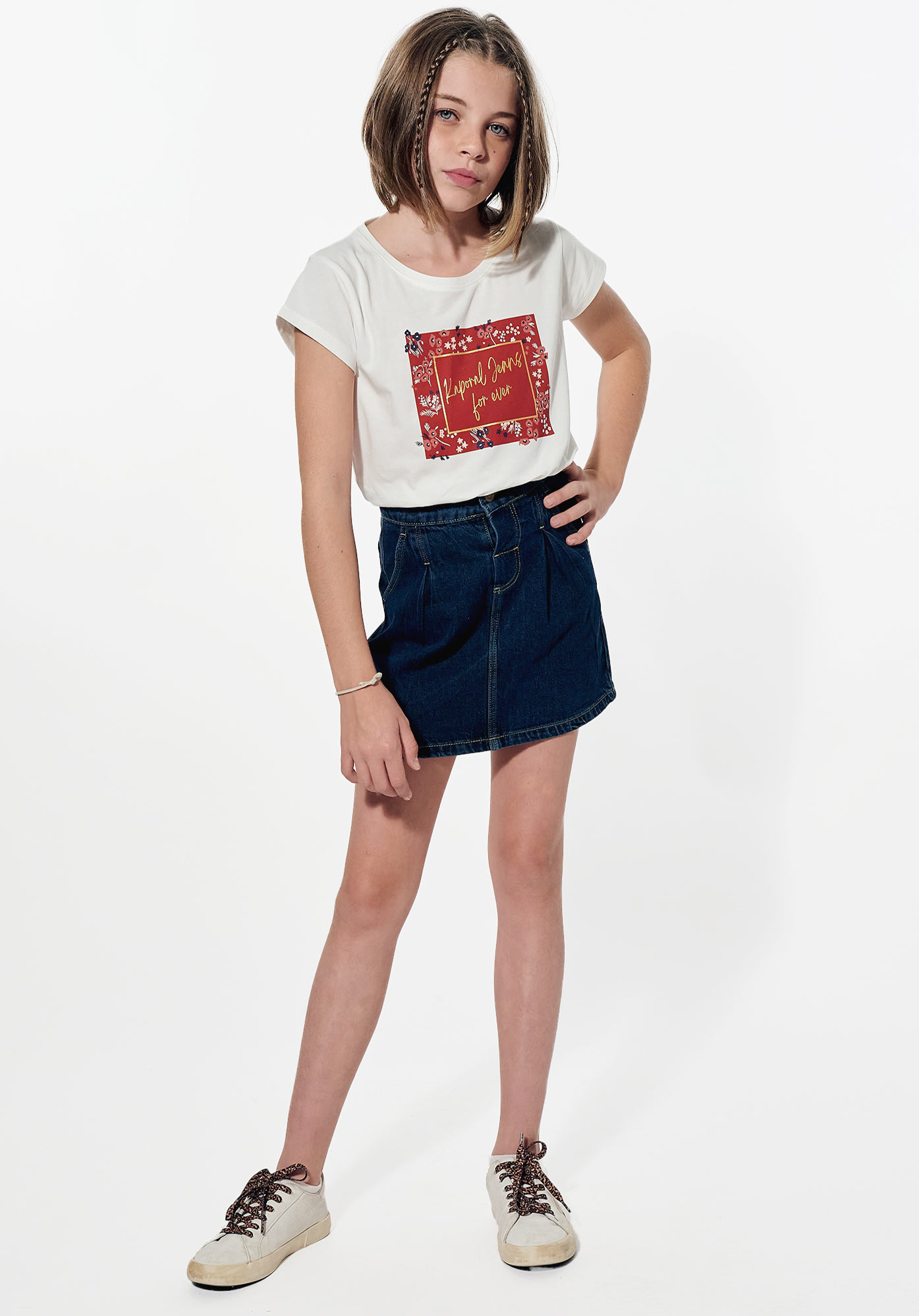 Jupe en jean kaporal sales