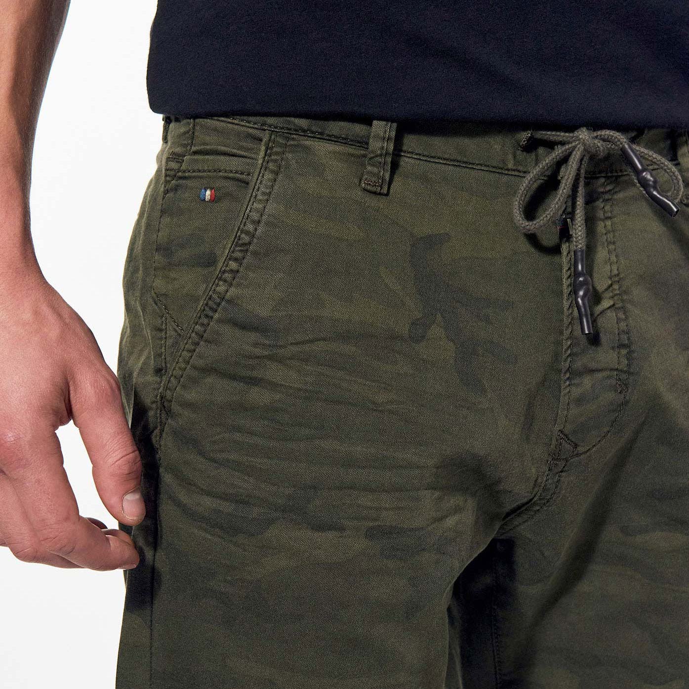 Pantalon chino kaki camouflage Homme Irwix Kaporal