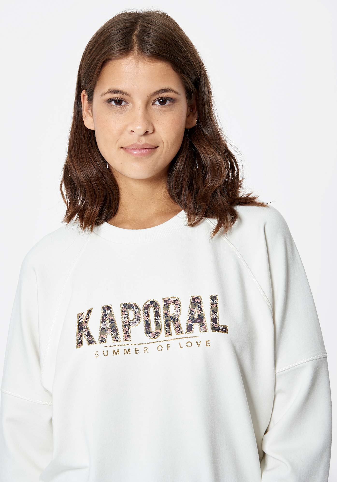 Sweat blanc Femme Java Kaporal