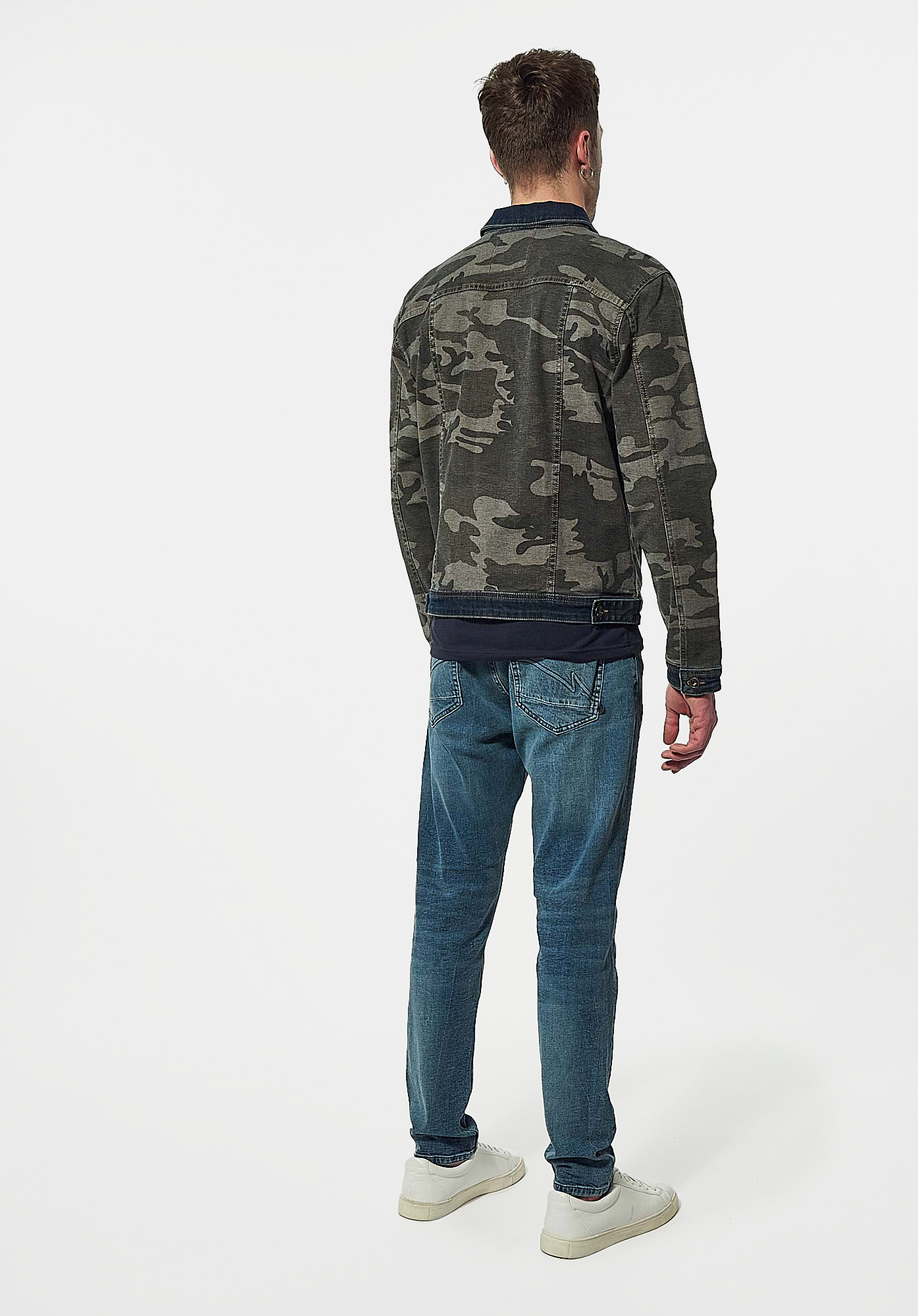Veste en sales jean camouflage homme