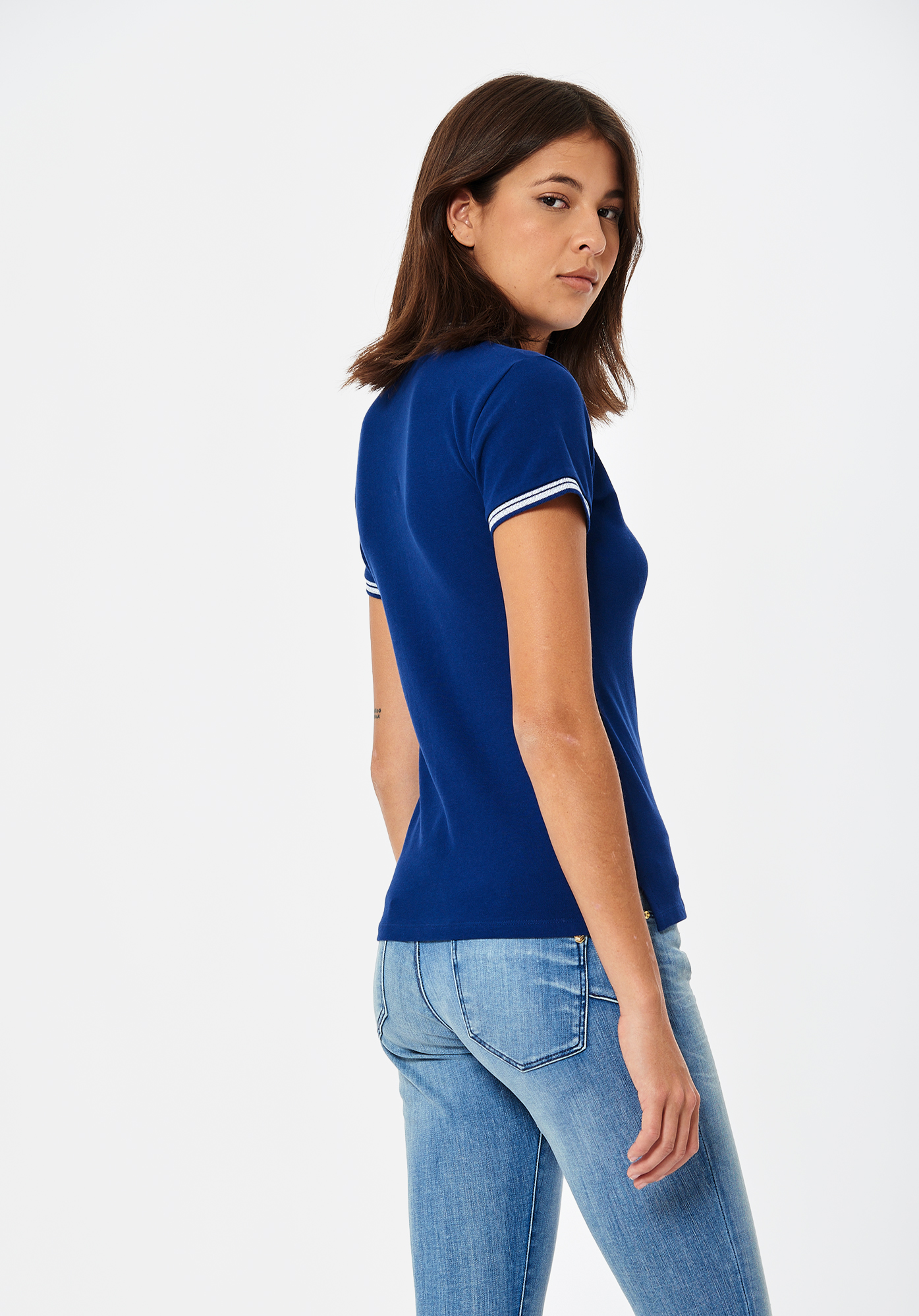 Polo bleu Femme Jule Kaporal