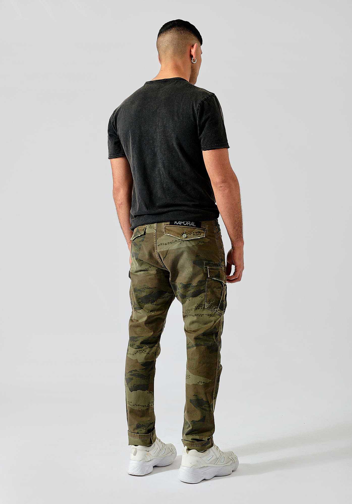 Jean relaxed fit kaki Homme Kalis Kaporal