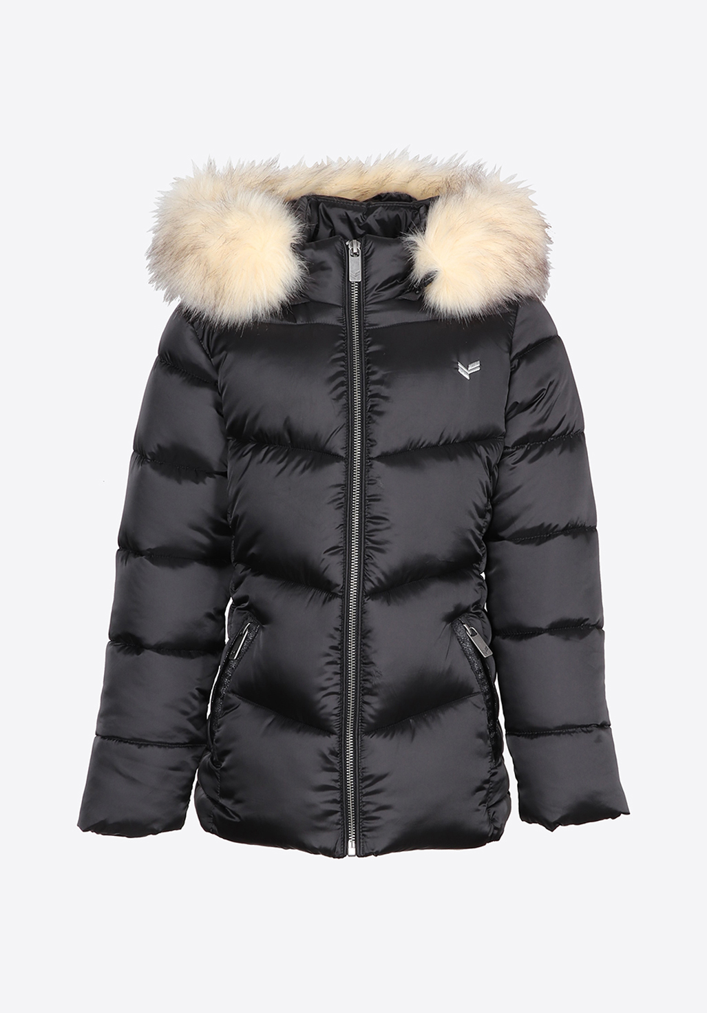 Doudoune noire Fille Kelia Kaporal