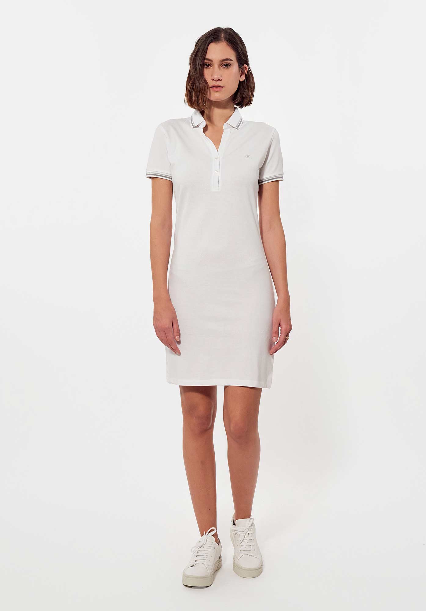 Robe polo blanche outlet