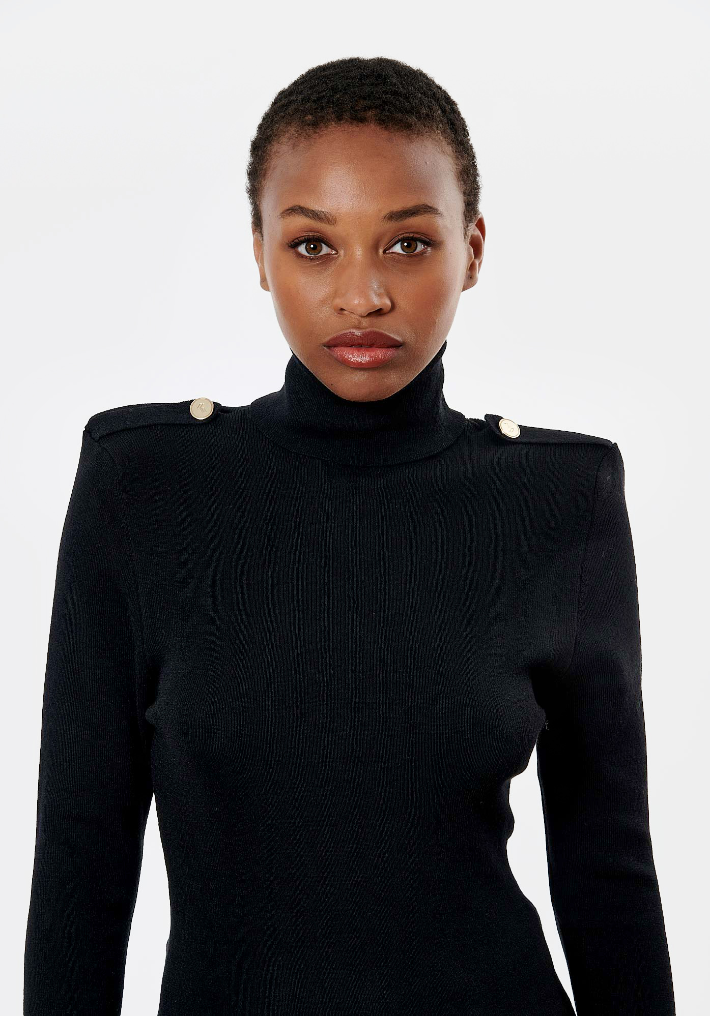 Pull noir Femme Lezar Kaporal