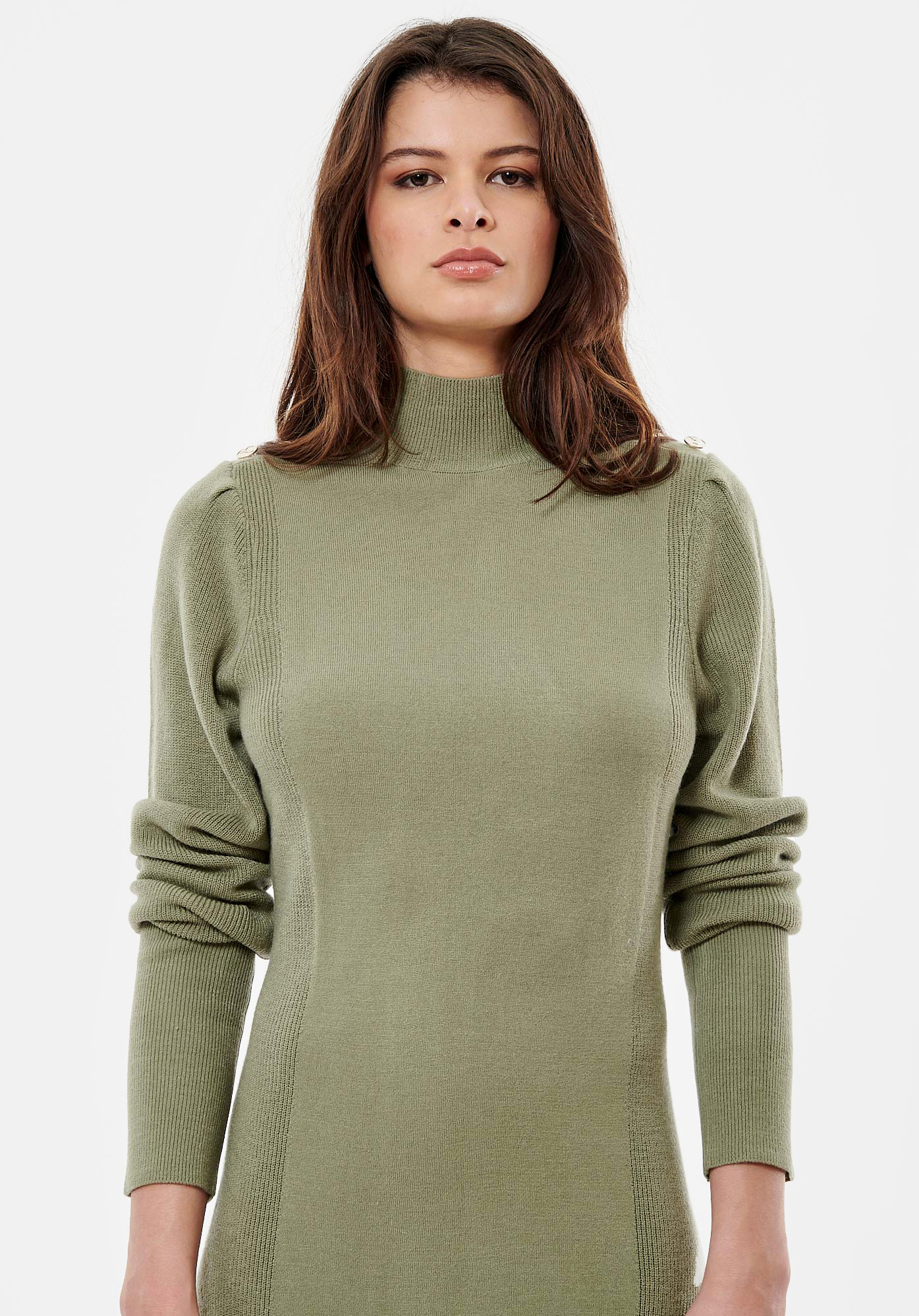 Robe pull kaki femme online