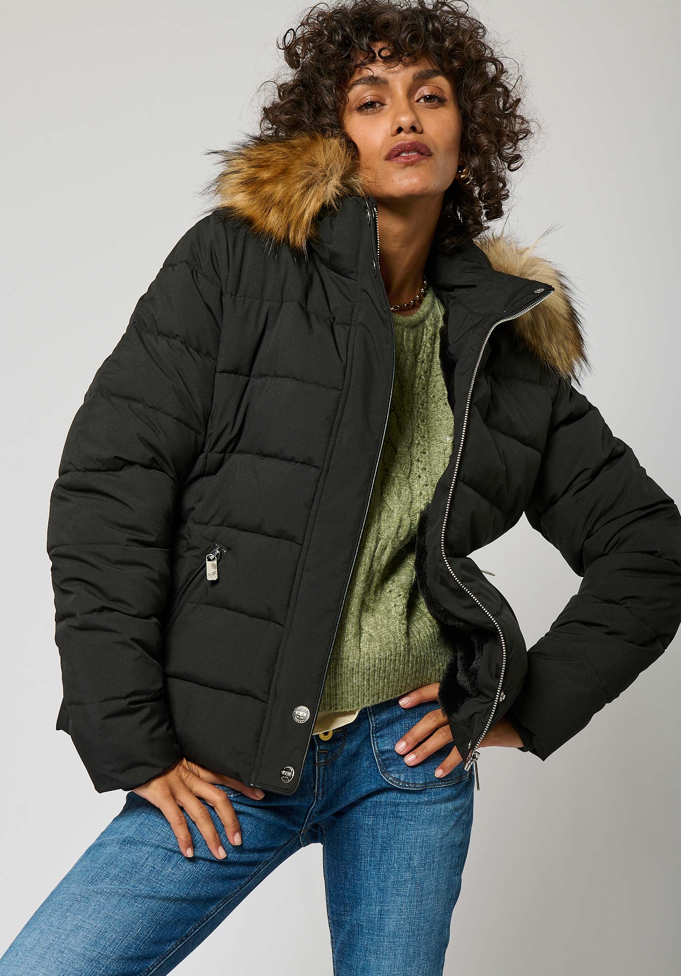 Doudoune kaporal femme noir clearance