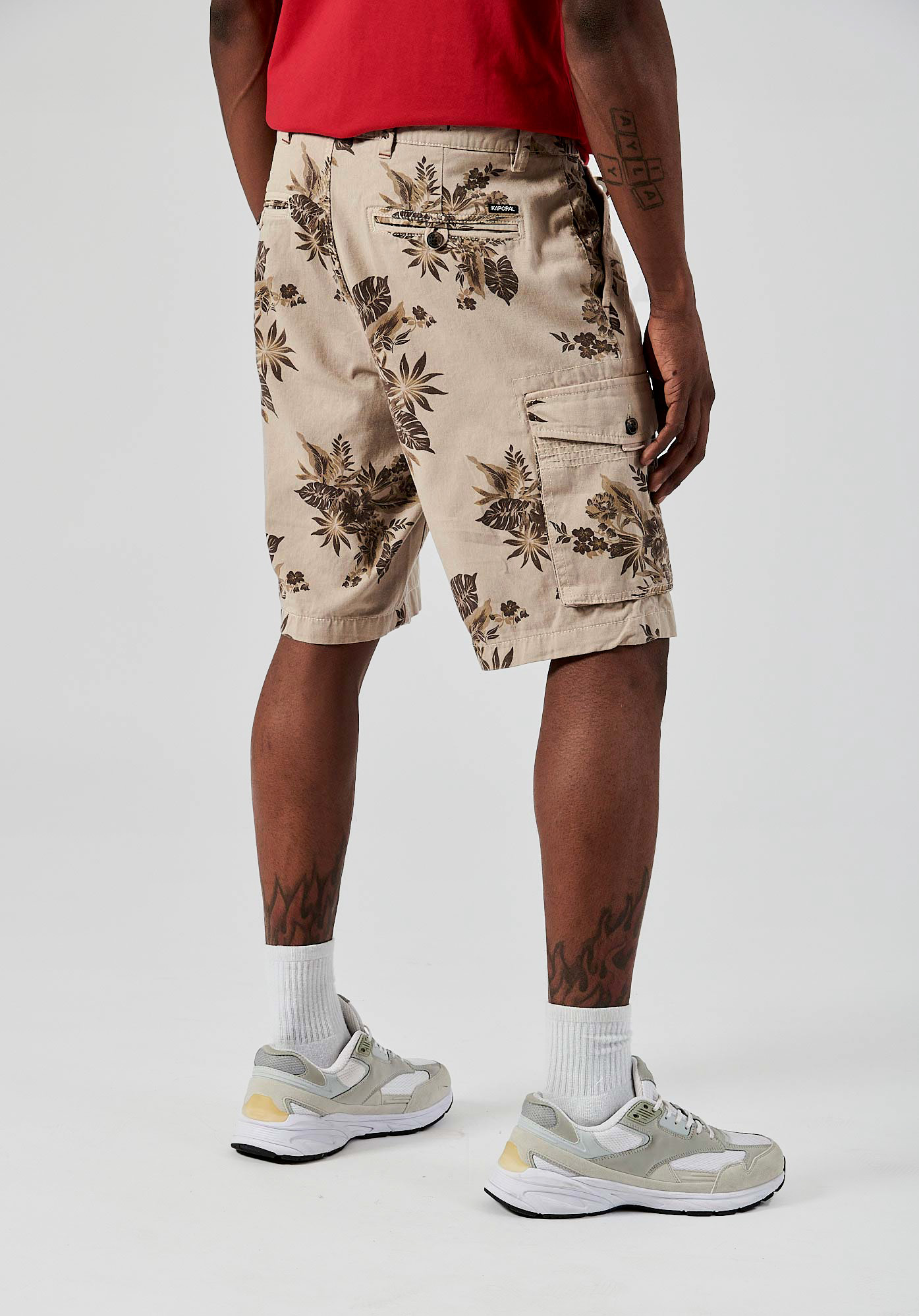 Short cargo beige Homme en 100 coton Marco Kaporal