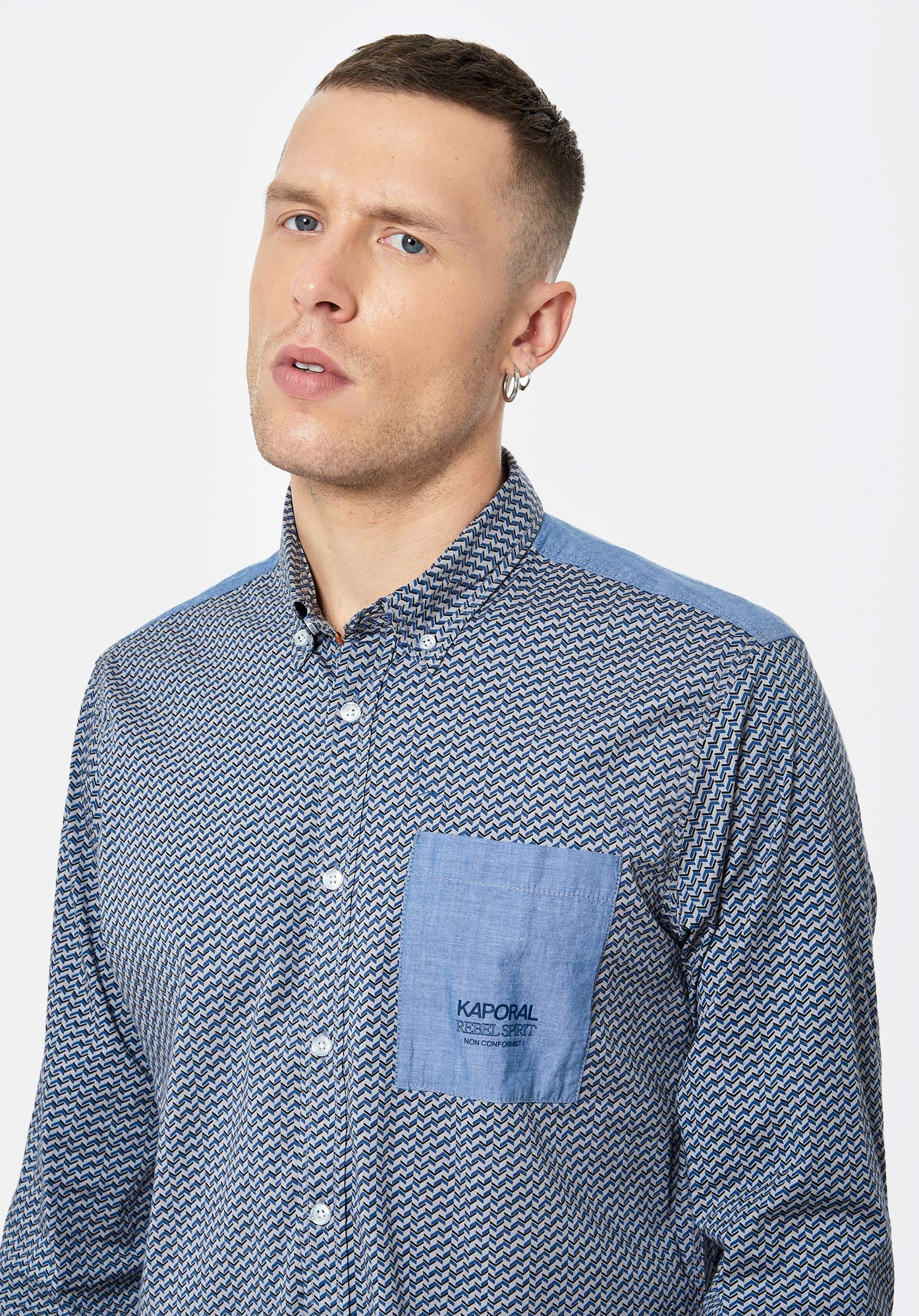 Chemise homme kaporal hotsell manches longues