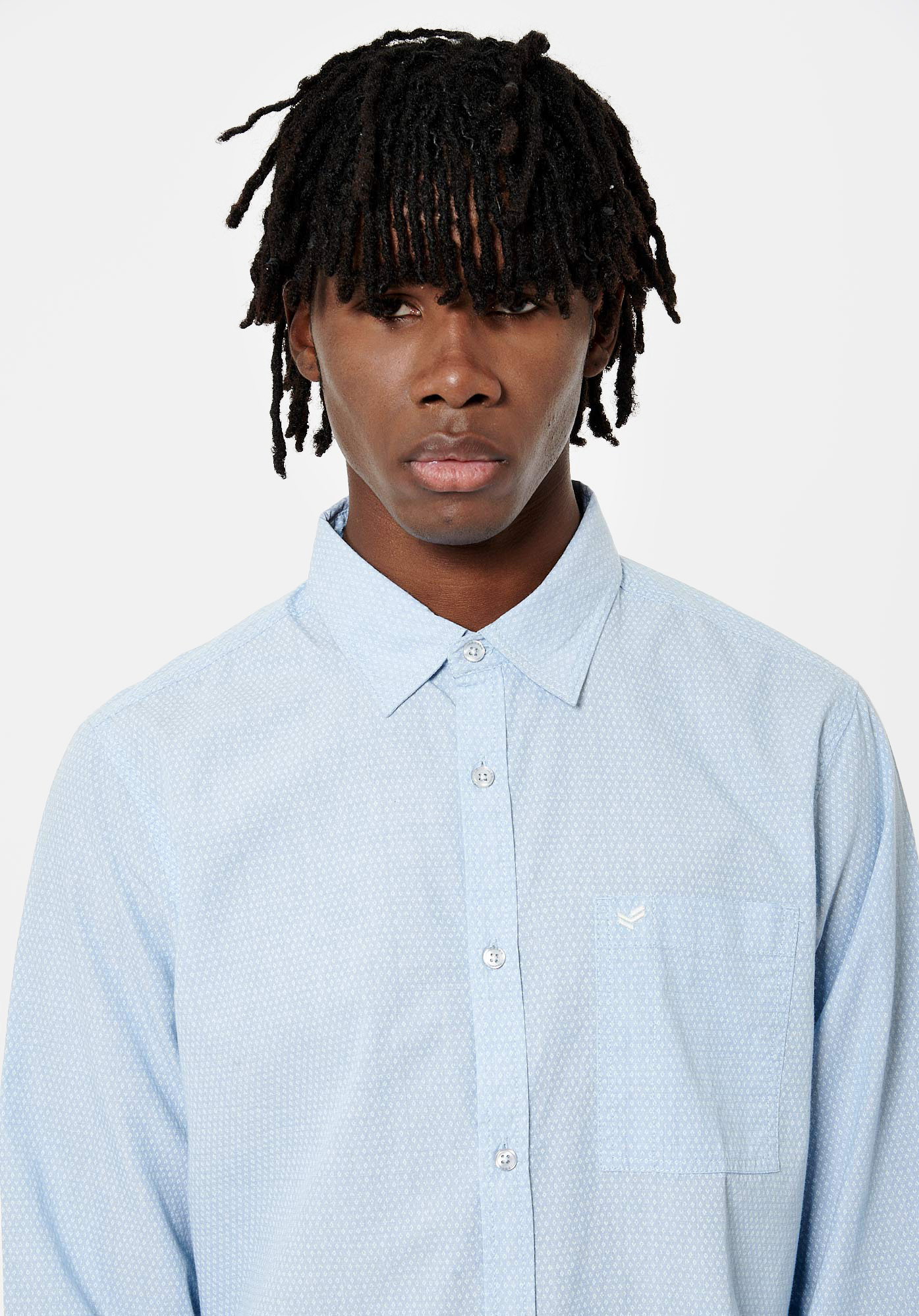 Chemisier bleu clair best sale