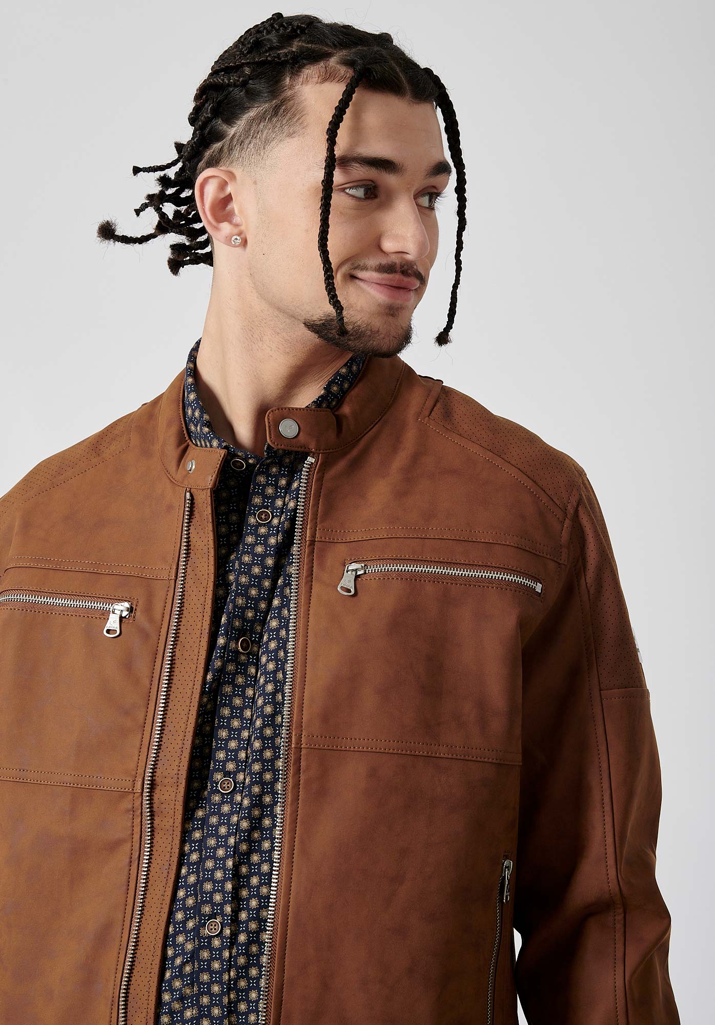 Veste kaporal 2025 homme marron