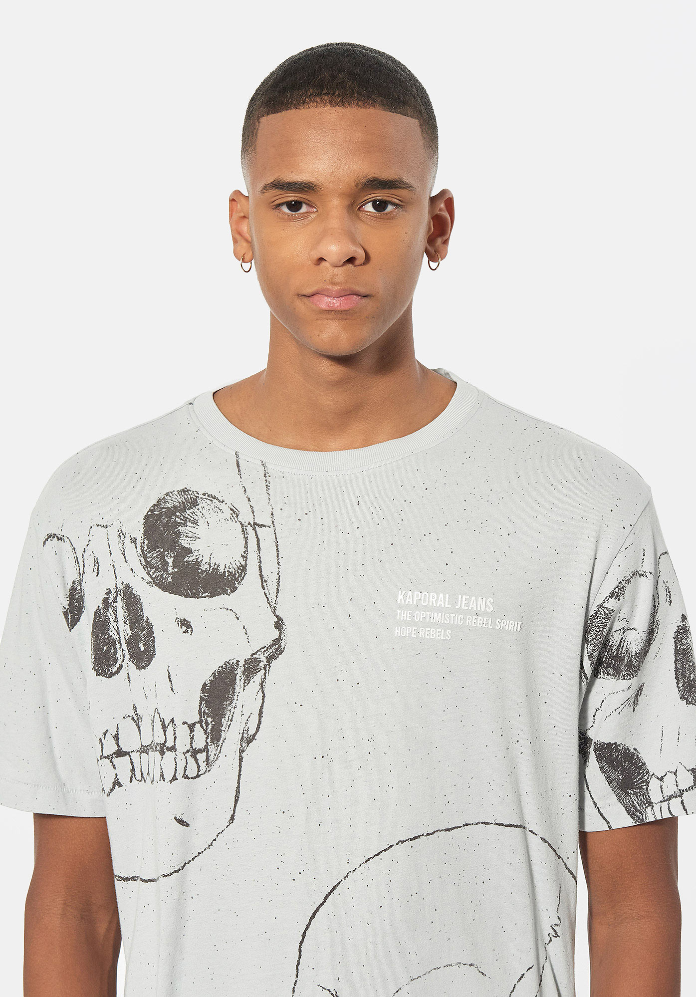 Tee shirt kaporal homme tete de mort clearance