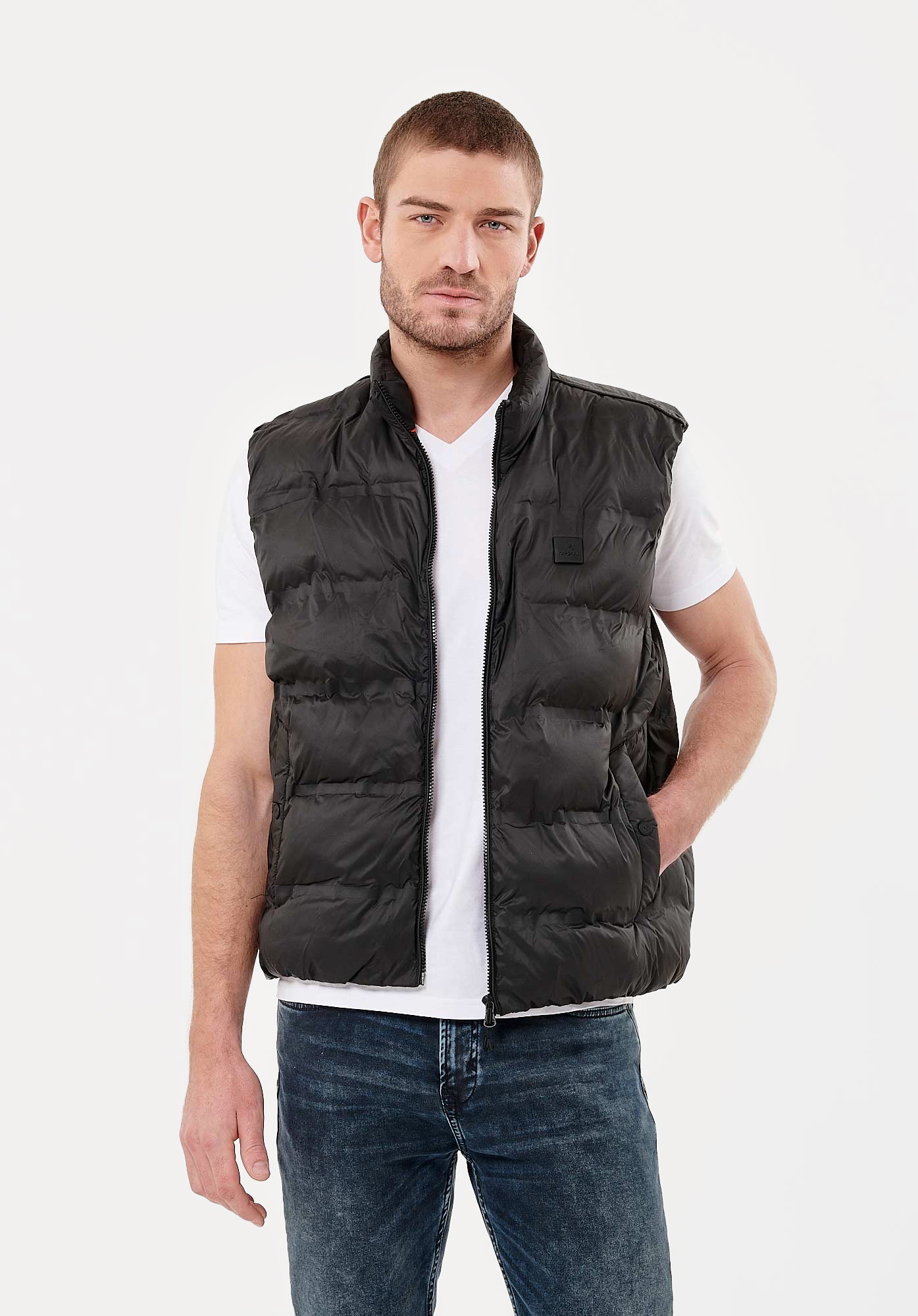 Doudoune sans manches noire Homme Mylo Kaporal