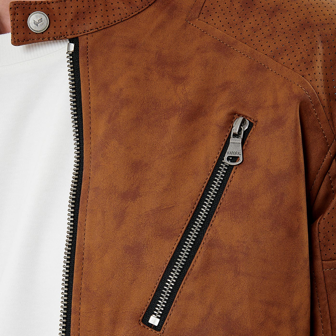 Veste kaporal homme marron hot sale