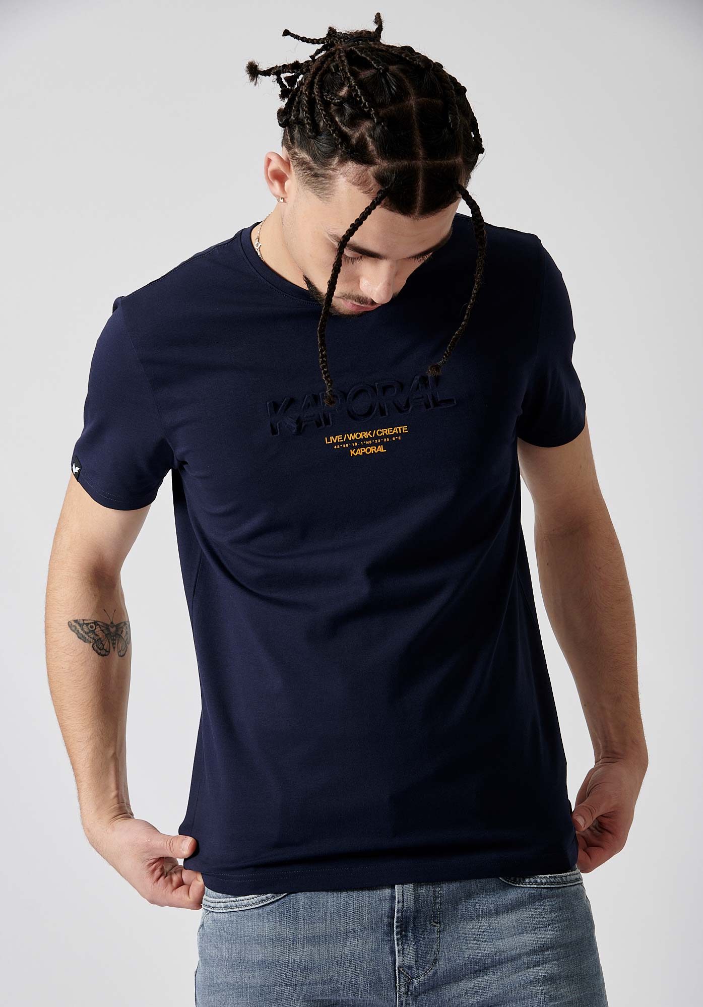 T shirt blanc Homme Niraj Kaporal