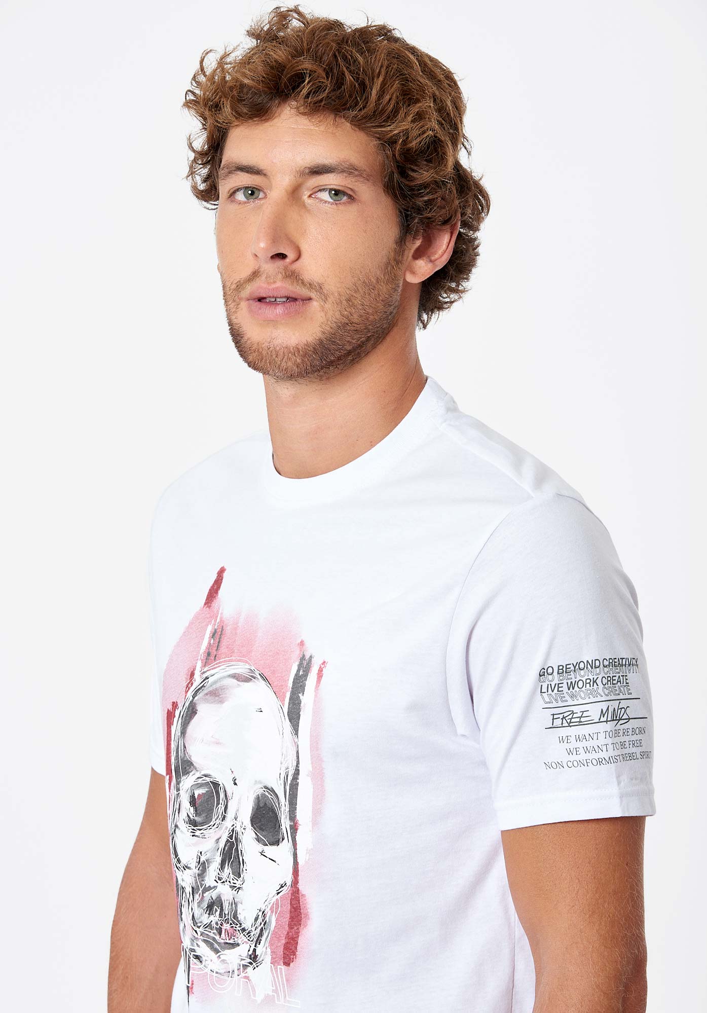 Tee shirt kaporal shop homme tete de mort