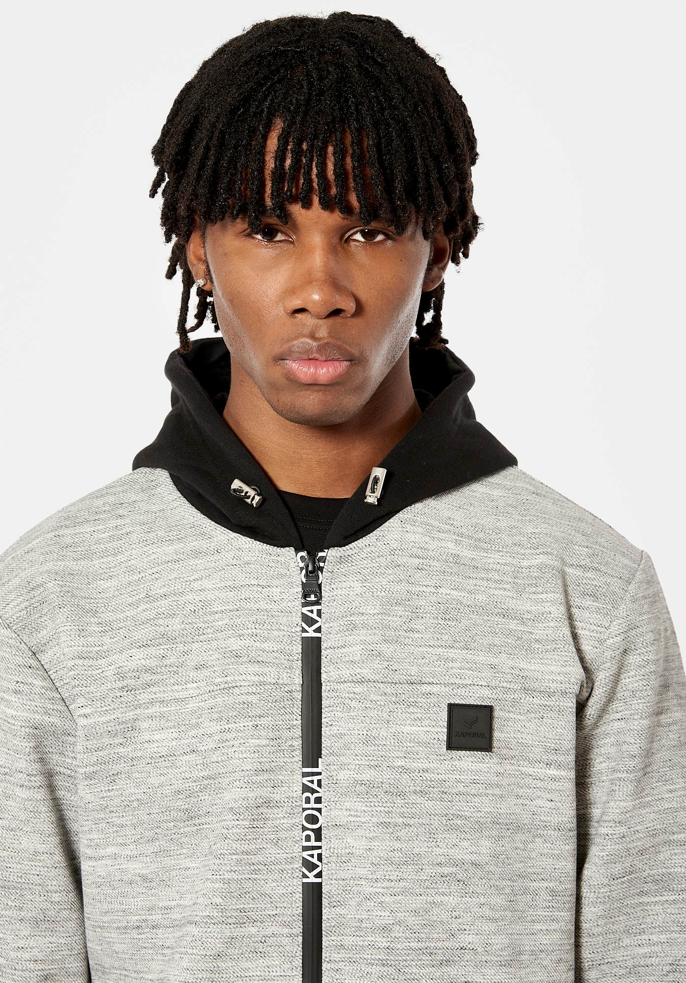 Sweat zipp gris Homme Paxes Kaporal
