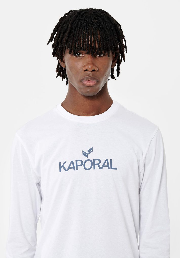 T-shirt blanc Homme en 100% coton bio Peres - Kaporal