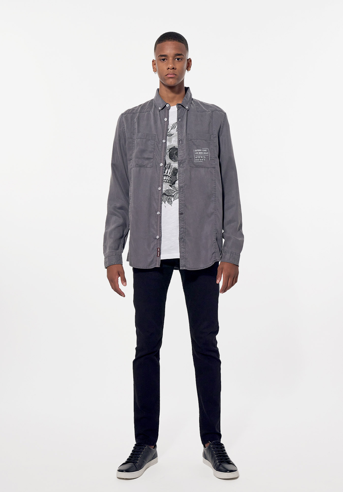 Chemise kaporal tete discount de mort