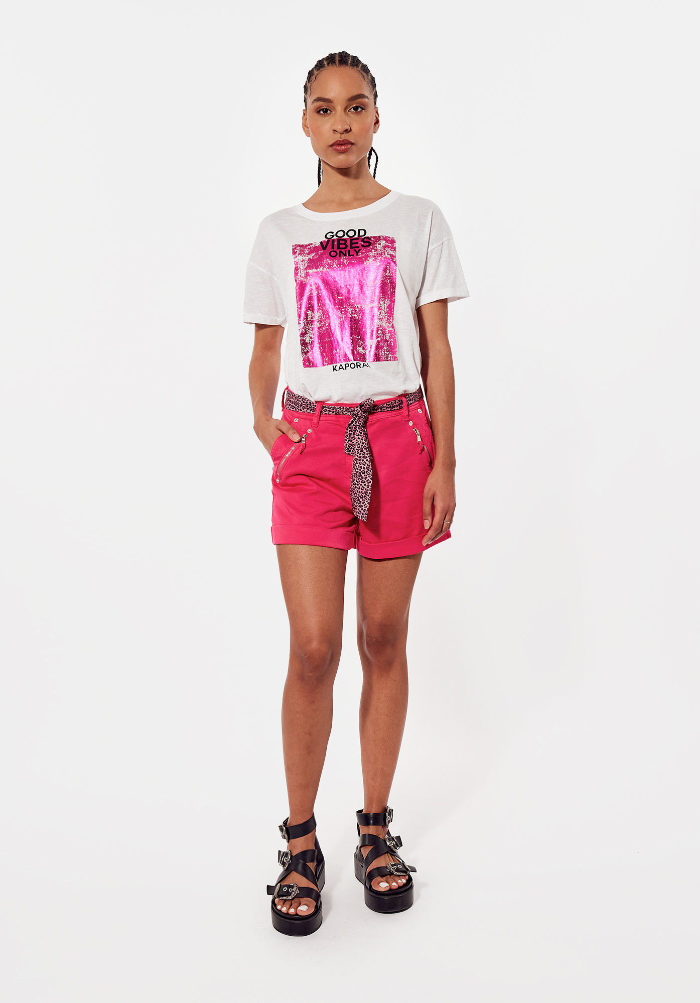 Short fushia on sale femme