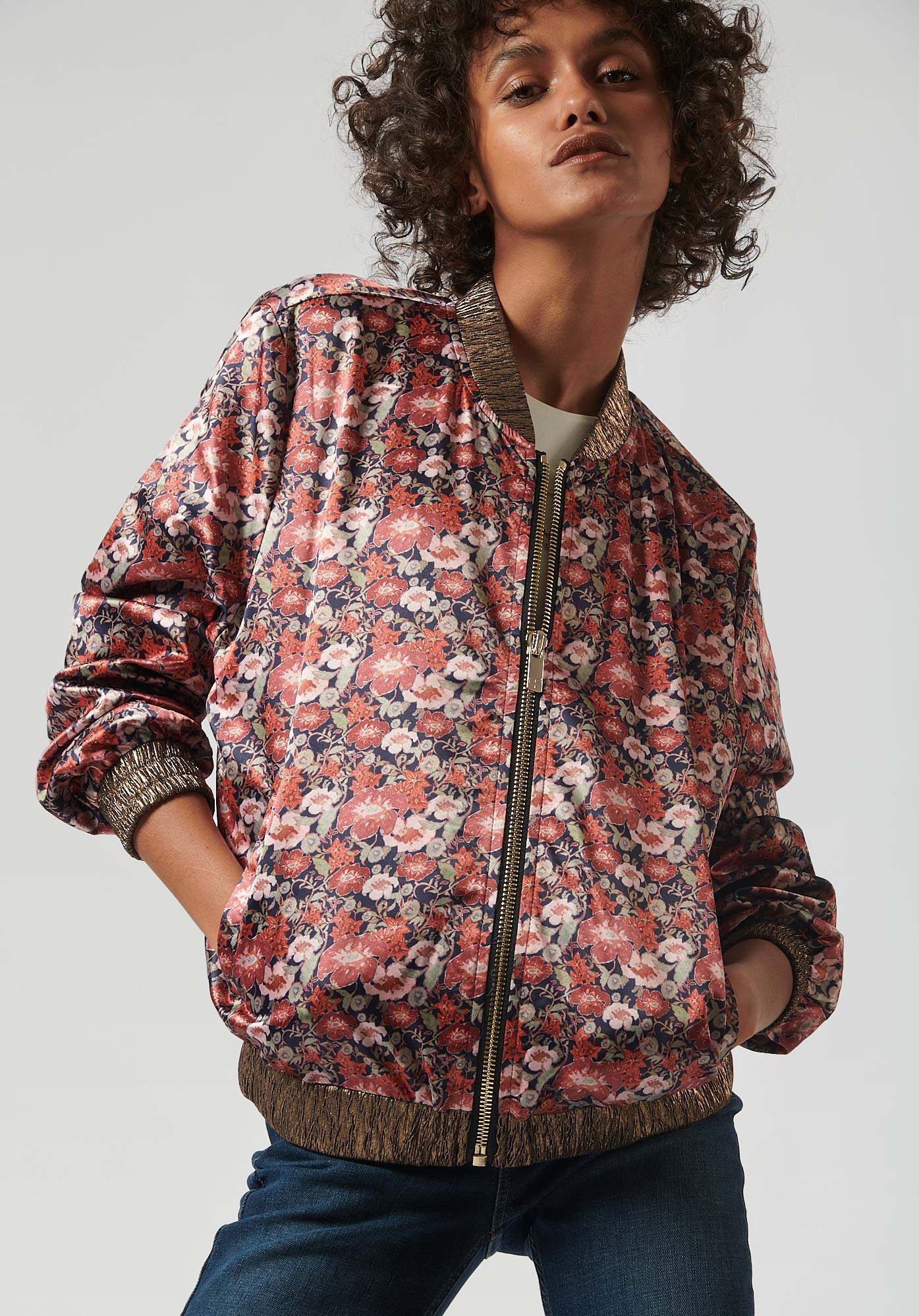 Veste fleurie Femme Pile Kaporal