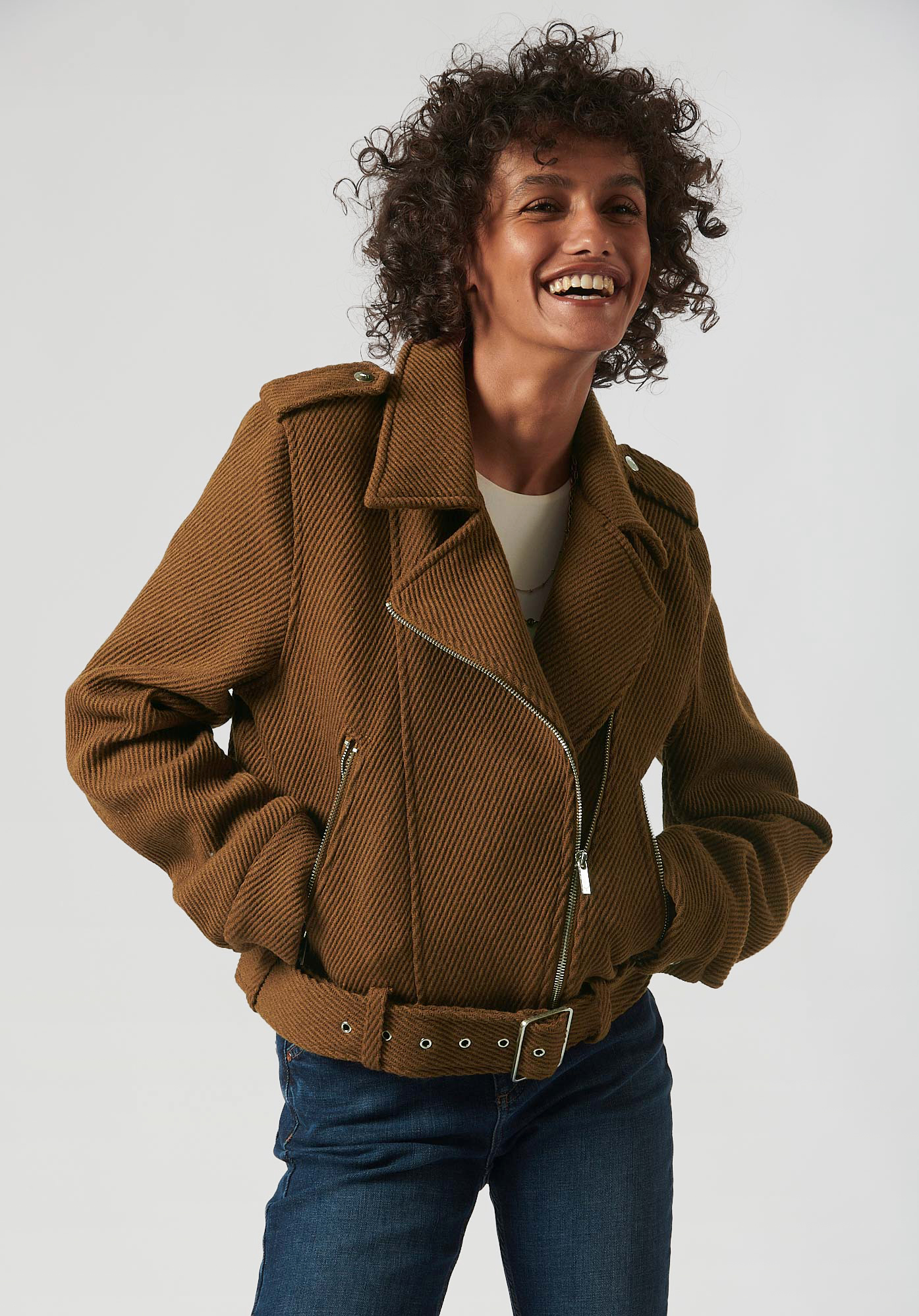 Veste marron femme Pilou Kaporal
