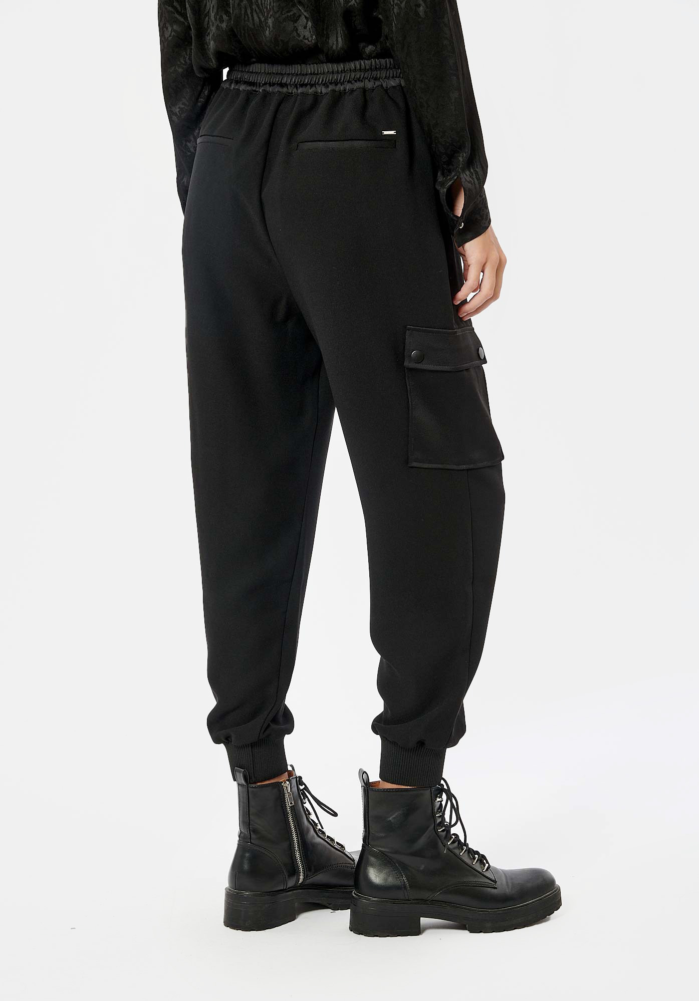 Pantalon cargo noir femme Playa Kaporal