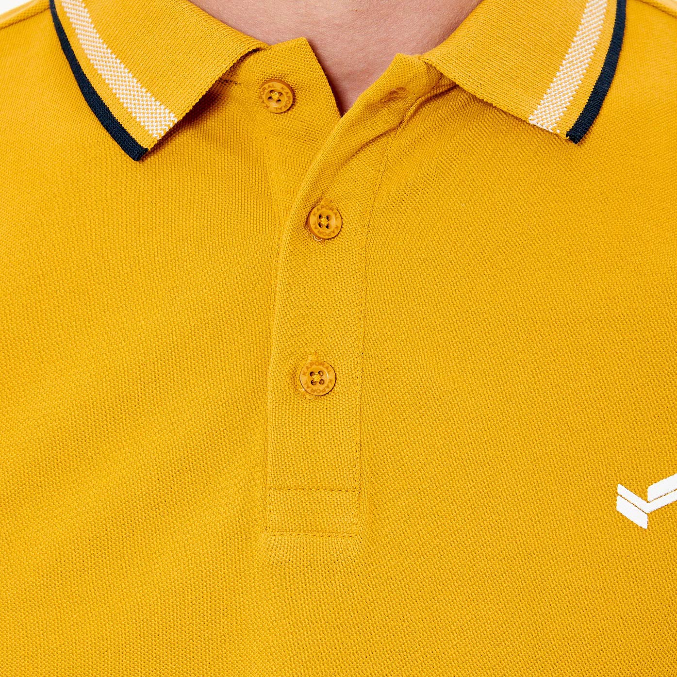 Polo moutarde Homme 100 coton bio Rayoc Kaporal