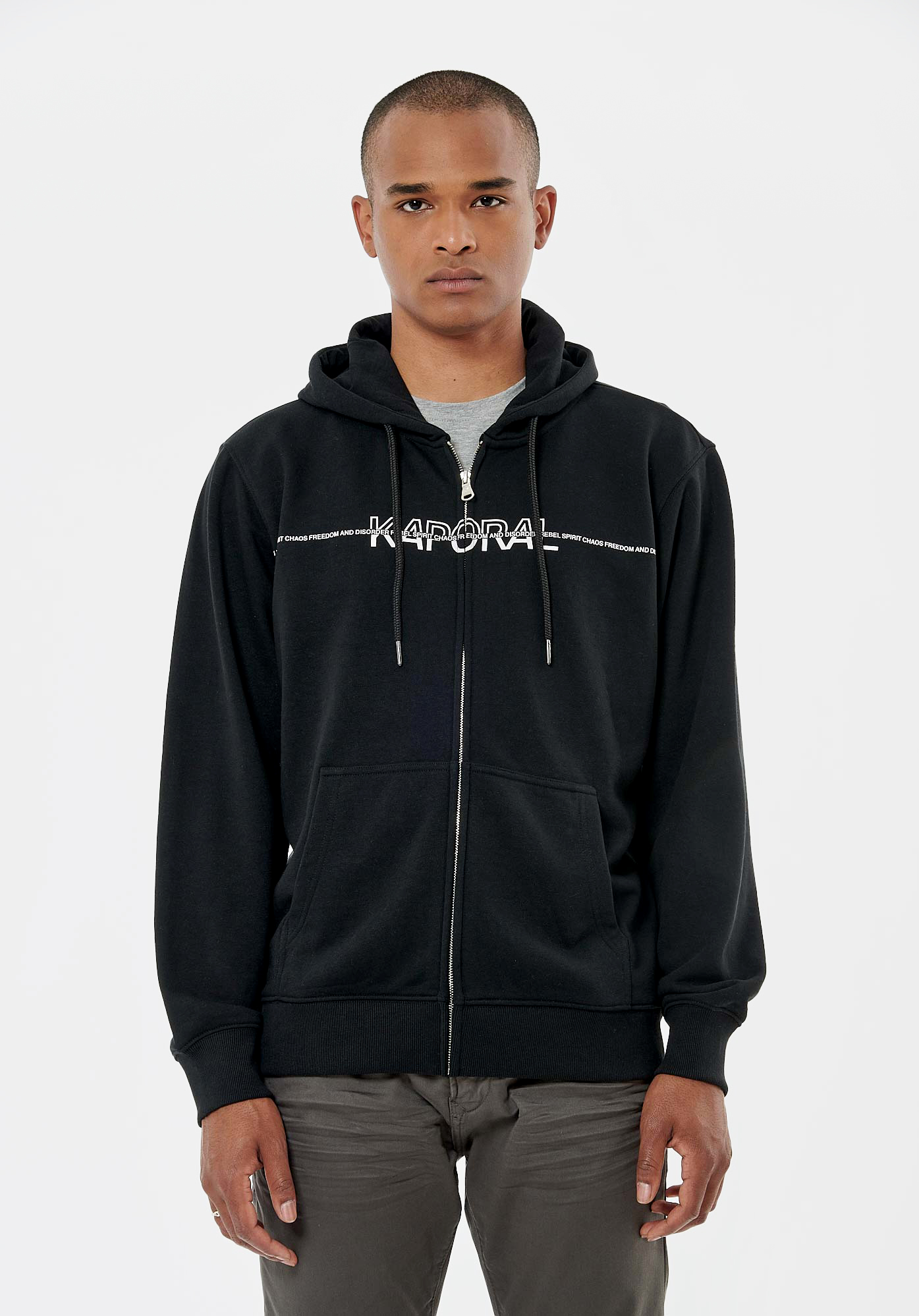 Sweat zippé clearance noir homme