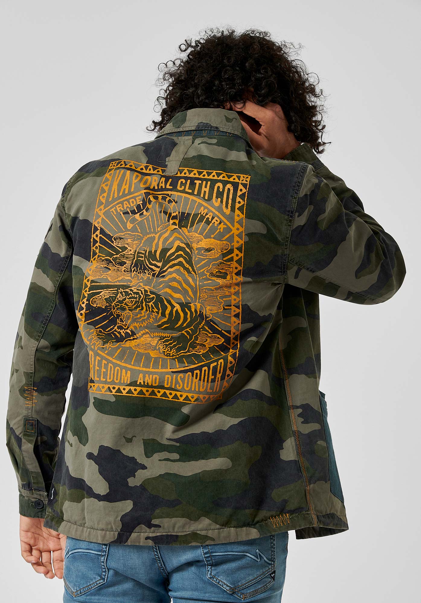 Veste camouflage kaki Homme Rudy Kaporal