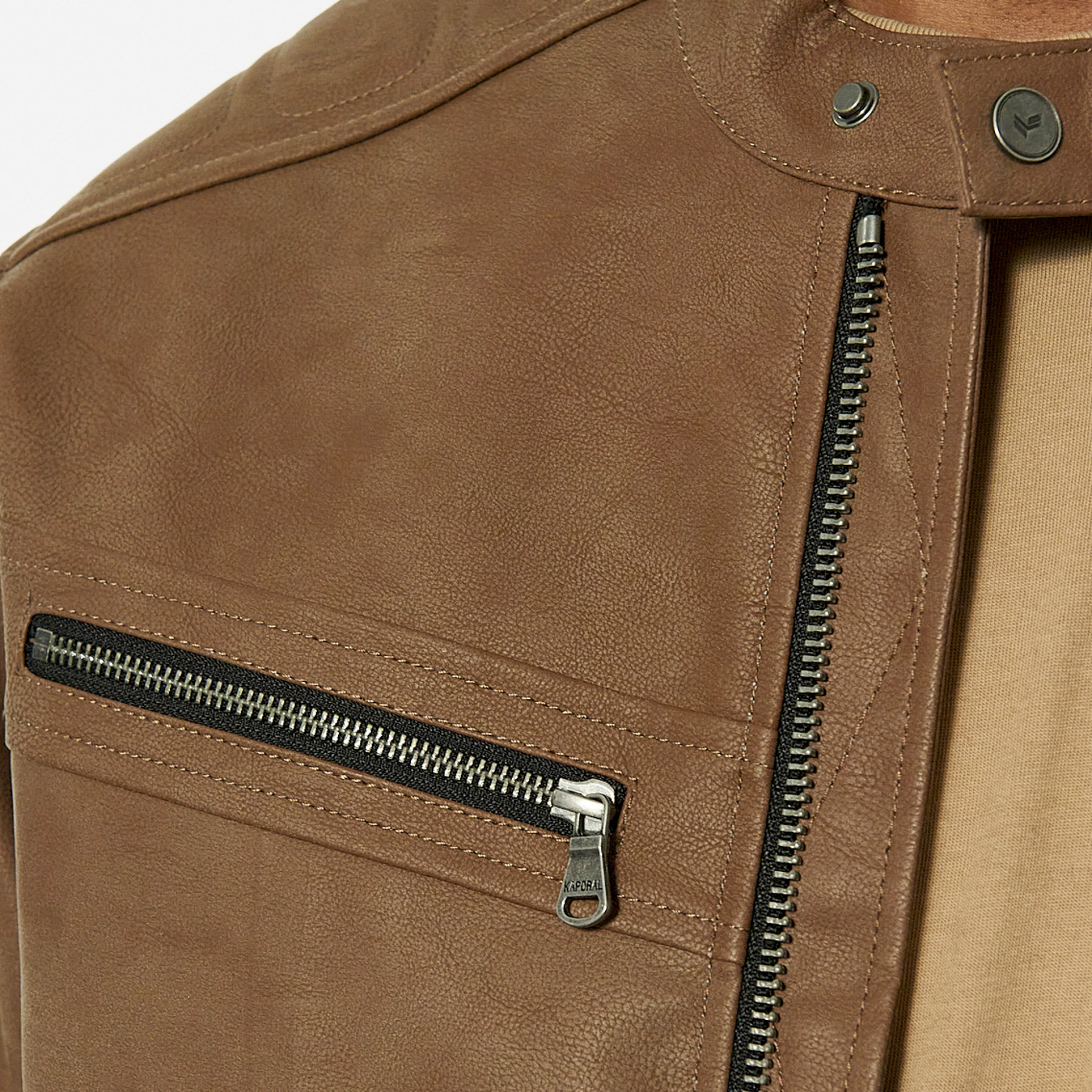 Blouson cuir sales homme kaporal