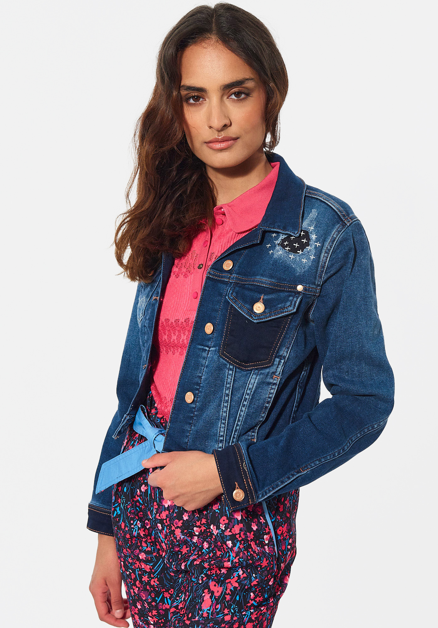 Veste jean hotsell kaporal femme