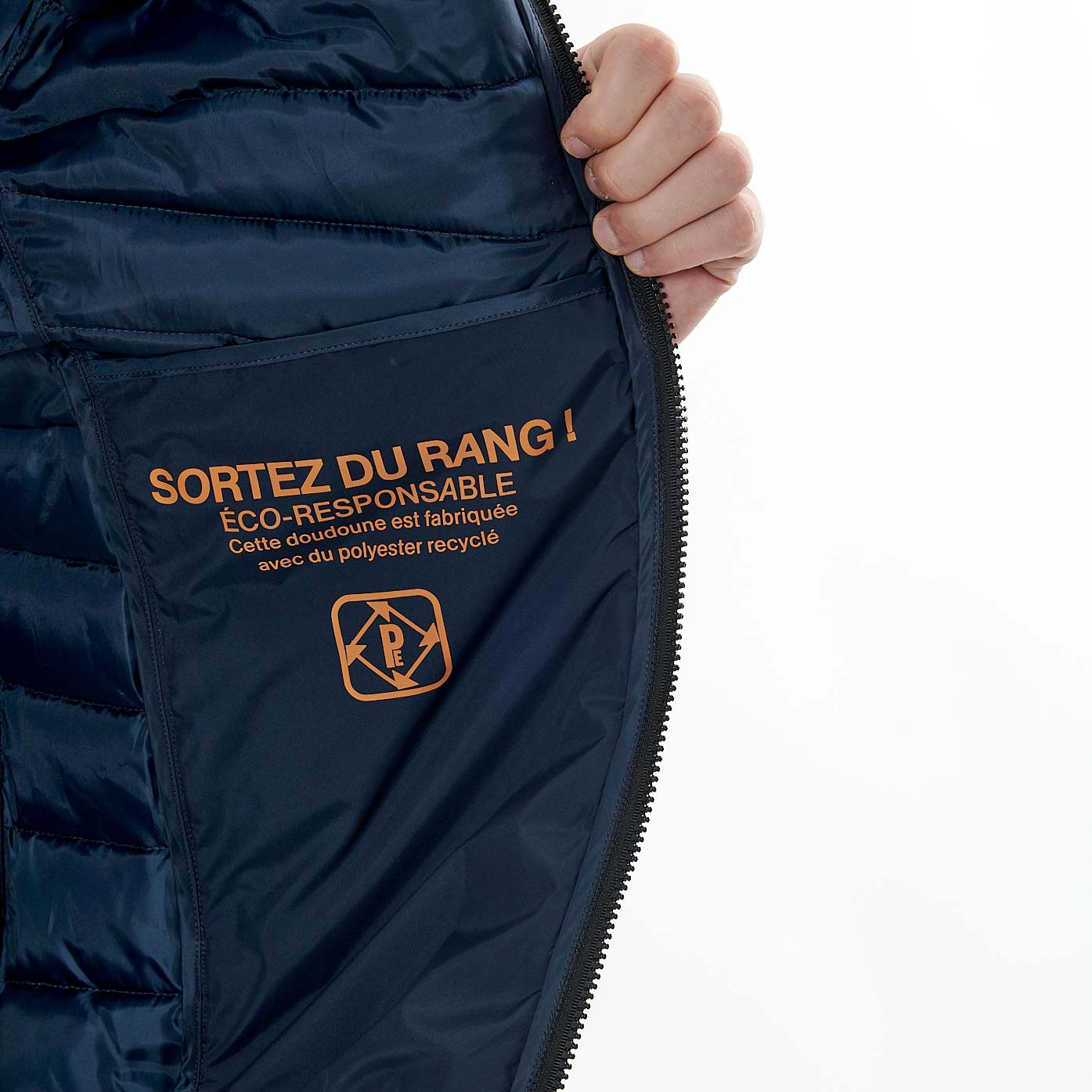 Doudoune bleue marine Homme Sano Kaporal
