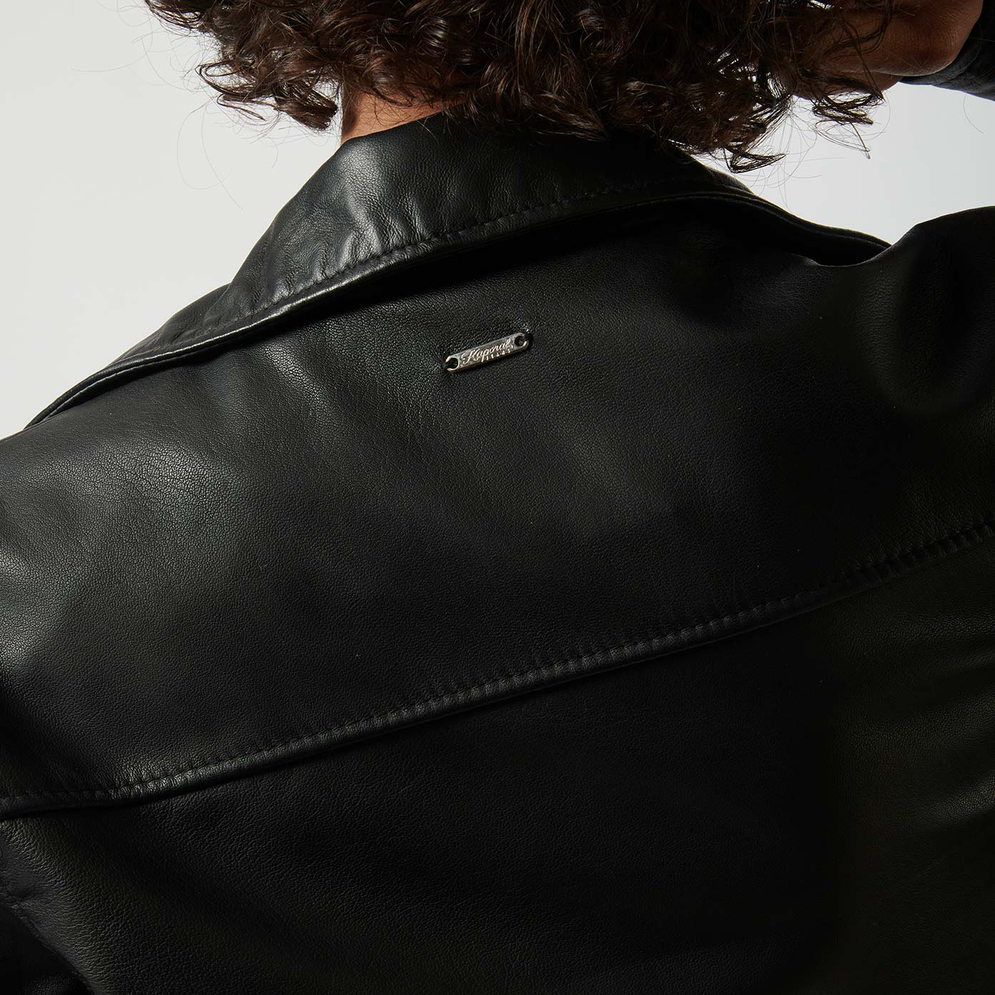 Veste kaporal femme cuir sale