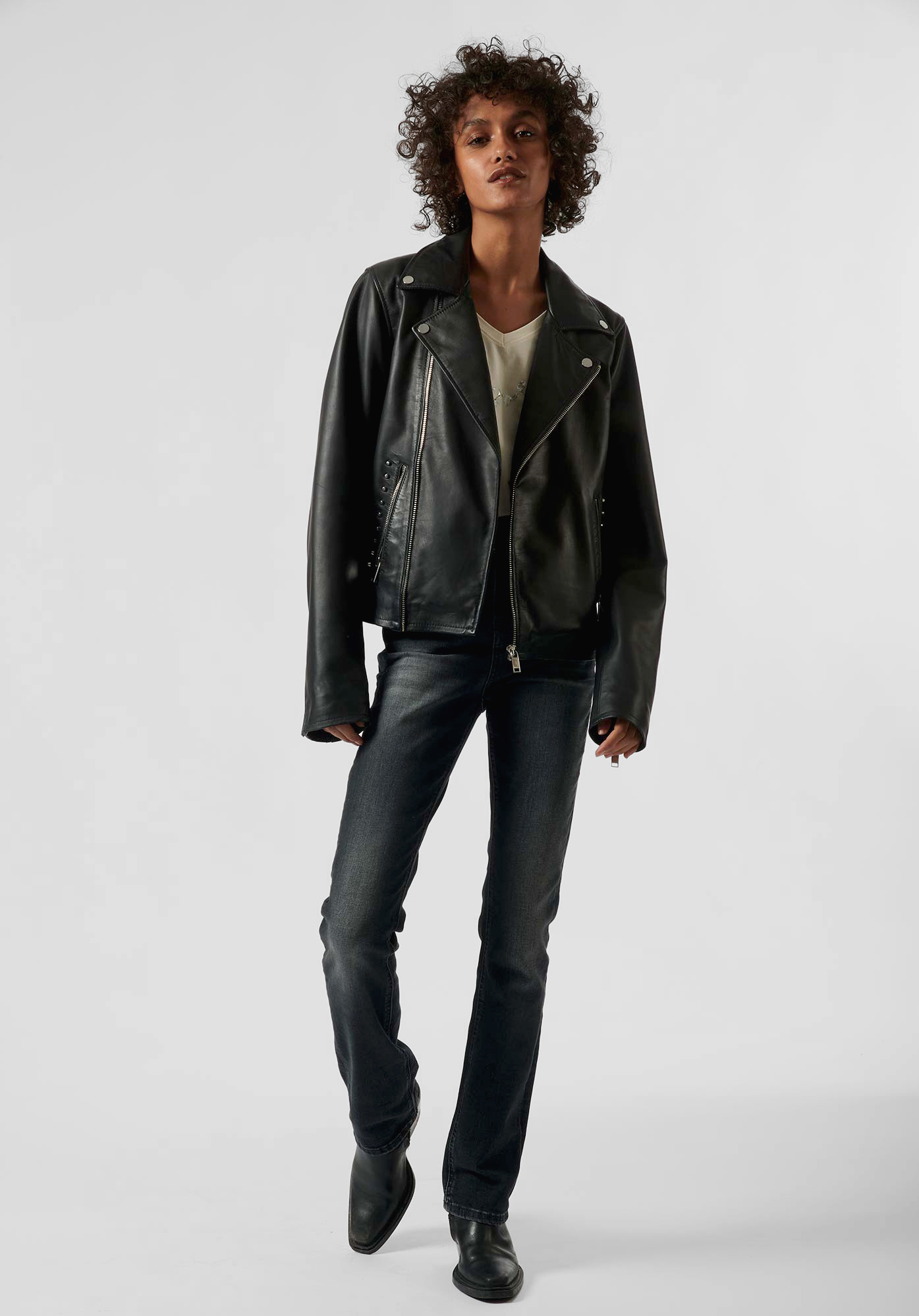 Veste simili cuir kaporal femme online