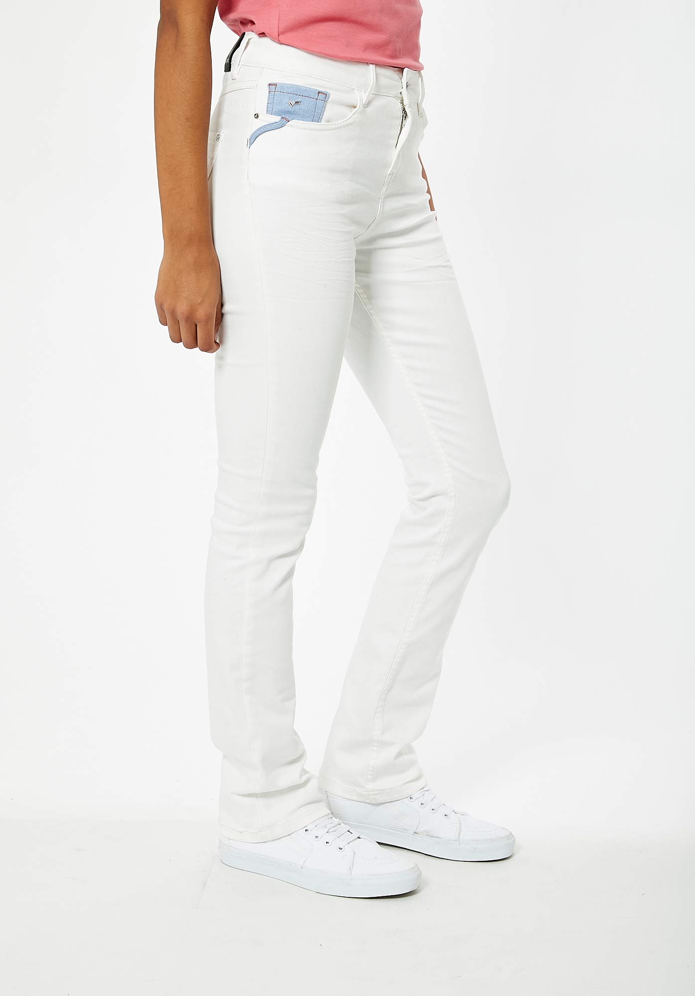 Jean blanc demi slim Femme Sibel Kaporal