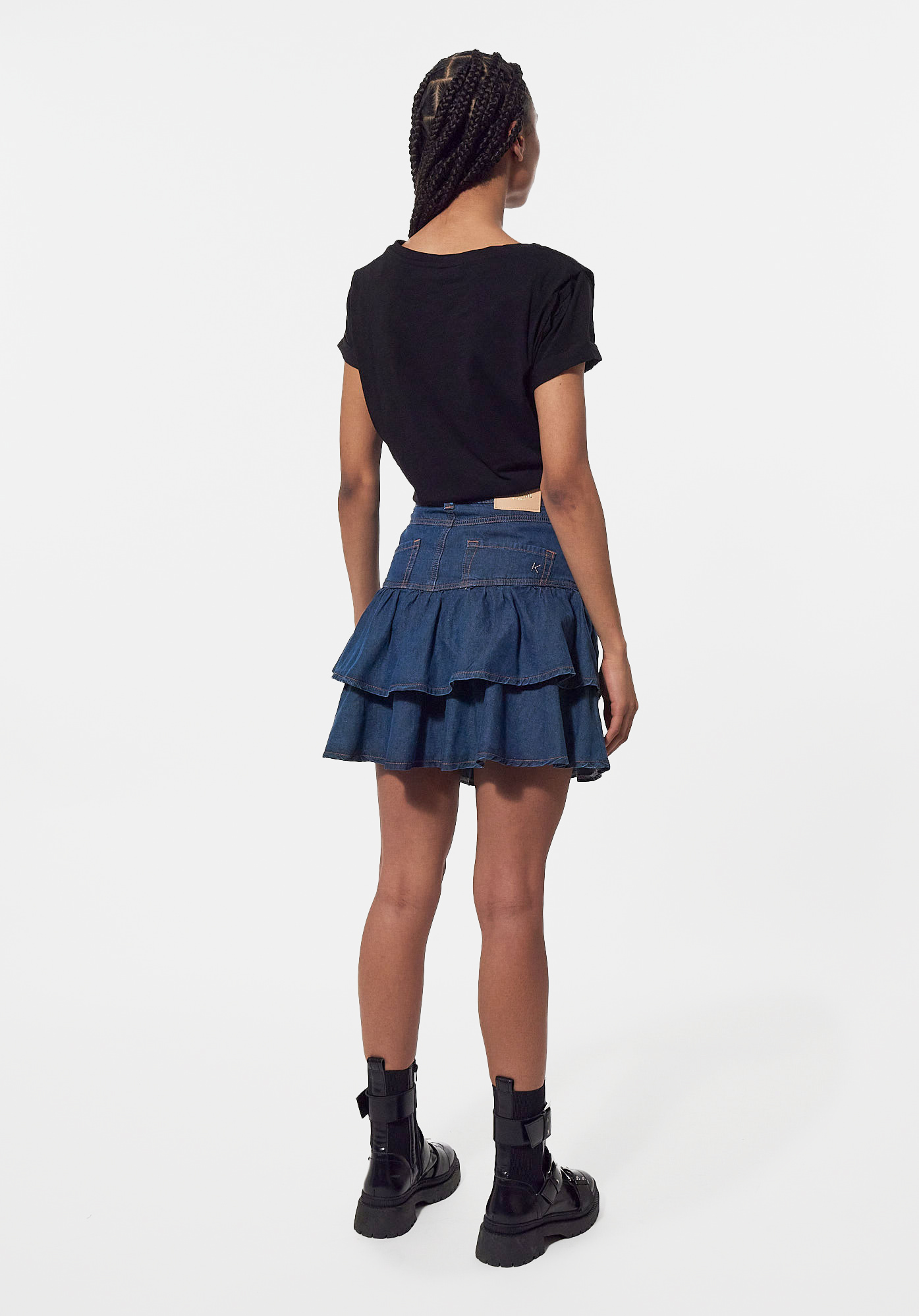 Jupe volants en jean Femme Sofia Kaporal