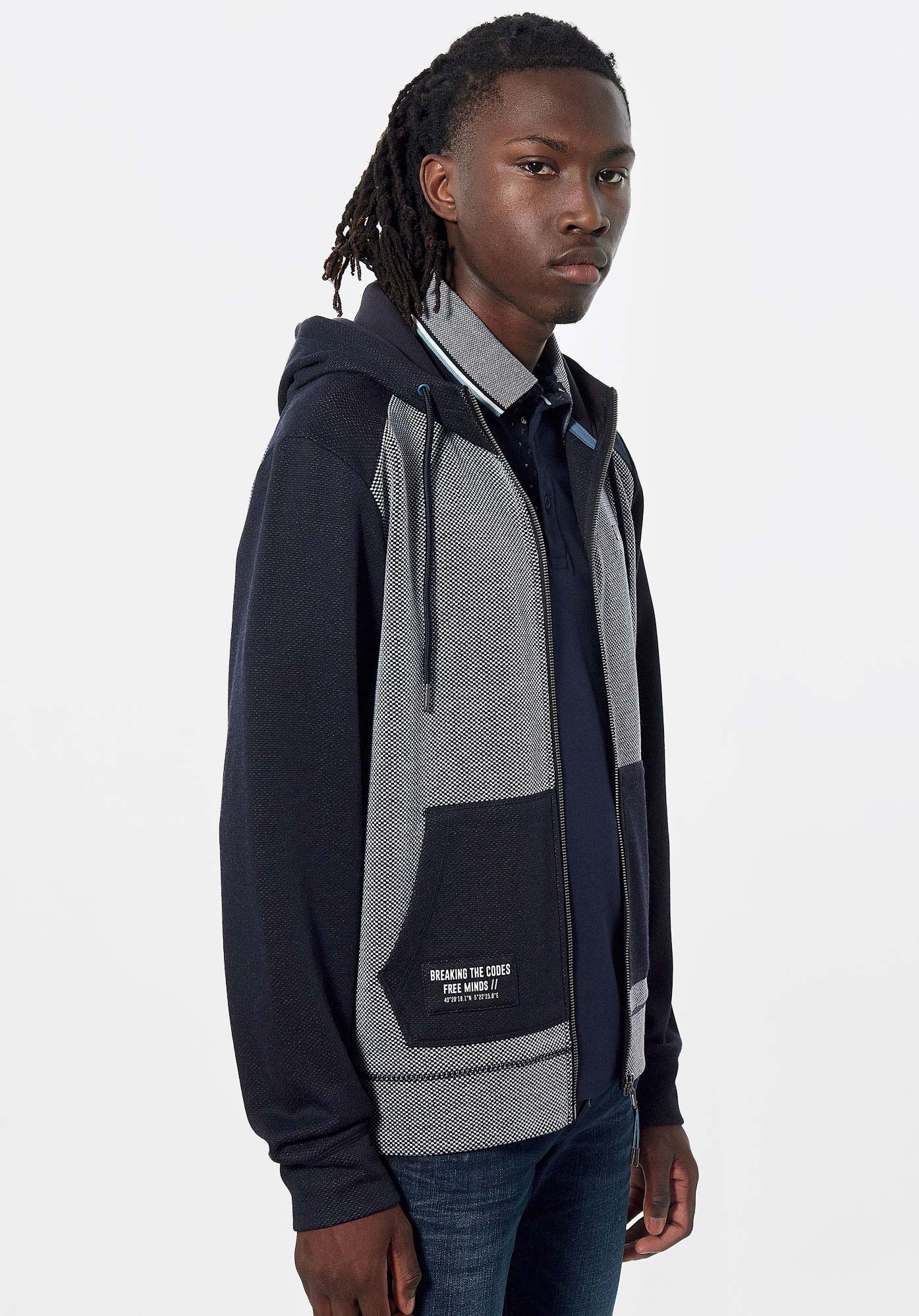 Sweat zippé homme kaporal best sale