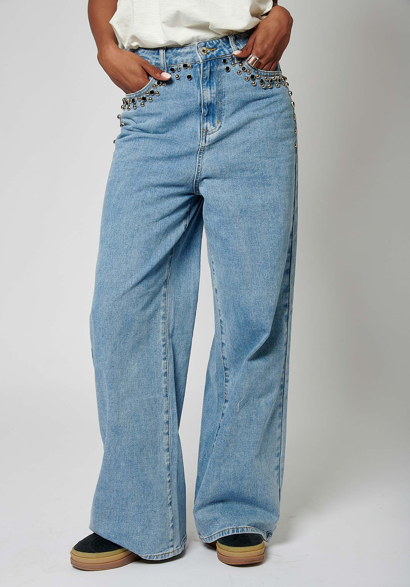 Jean kaporal femme taille basse top