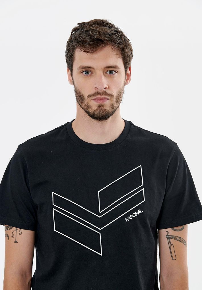 T-Shirt Noir Homme Kaporal 3M11