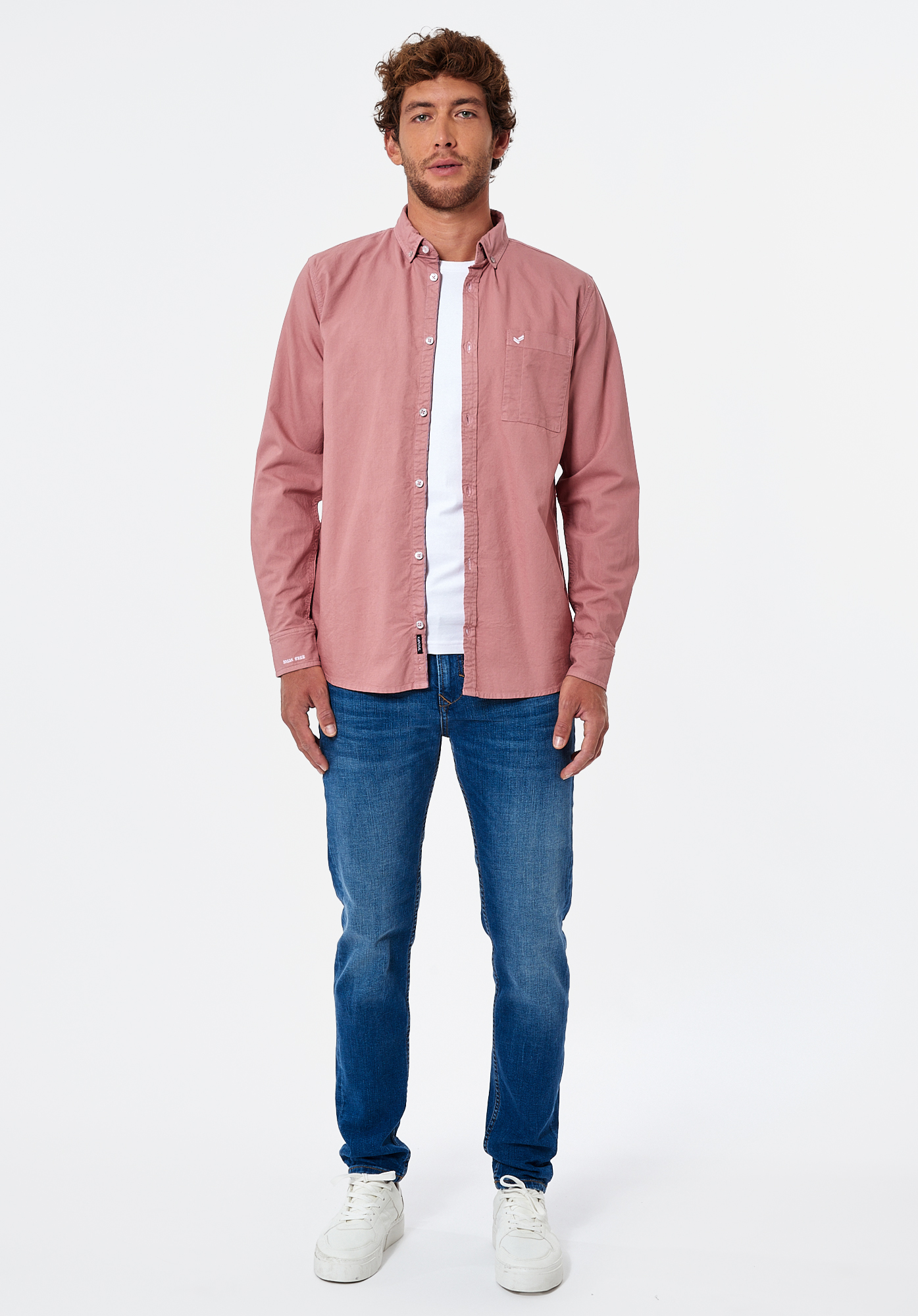 Chemise vieux on sale rose homme